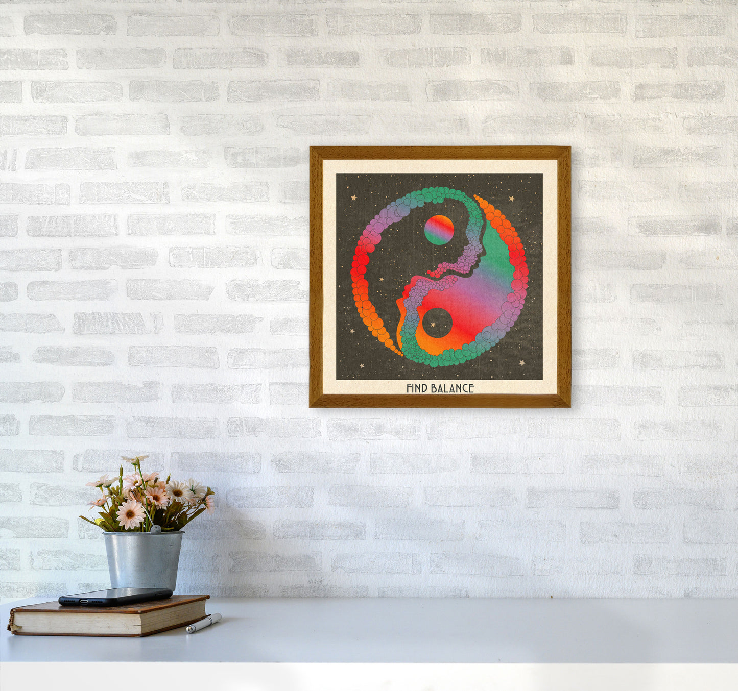 Find Balance Art Print by Inktally4040 Print Only