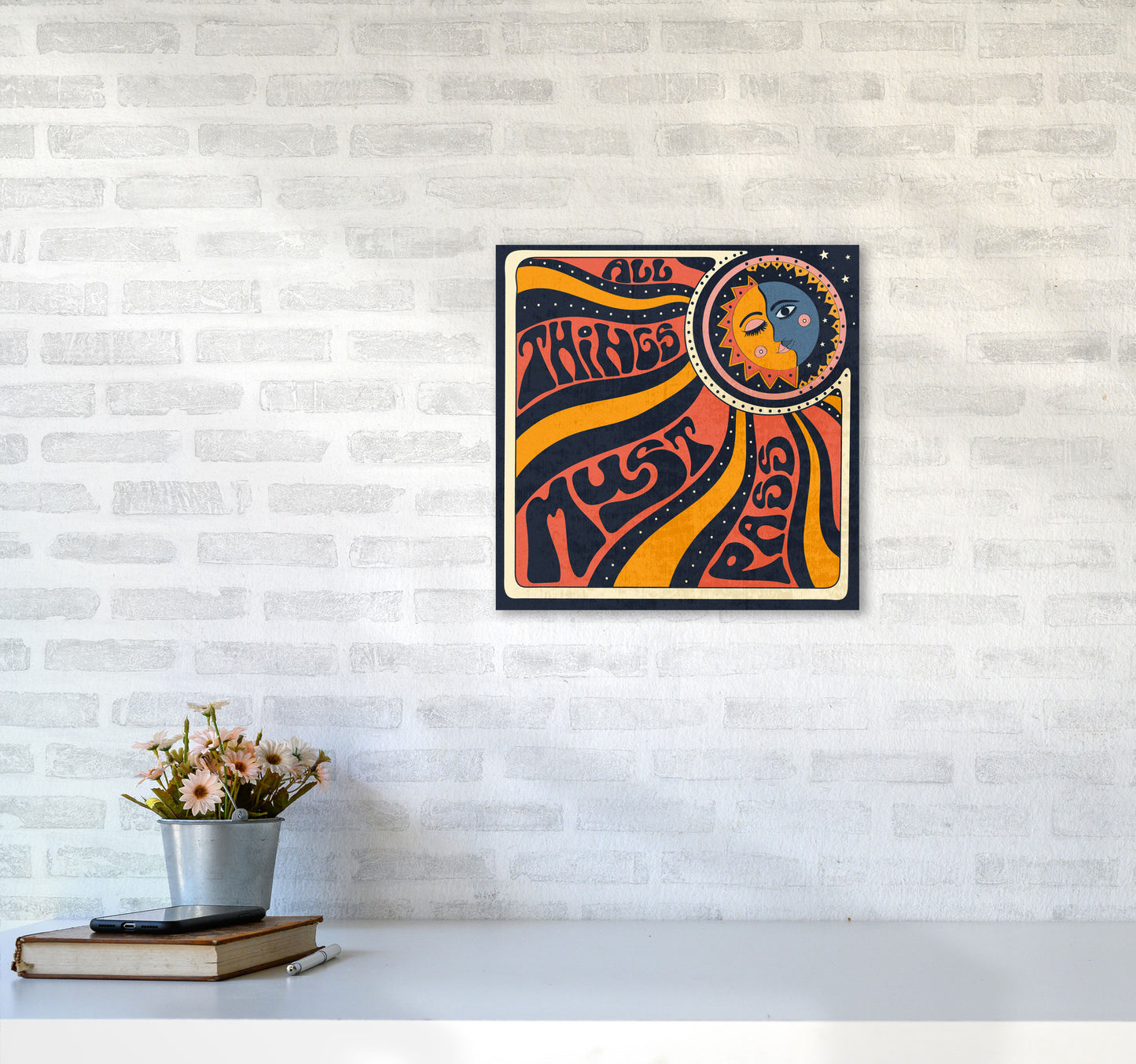 All Things Must Pass 7200 Art Print by Inktally4040 Black Frame