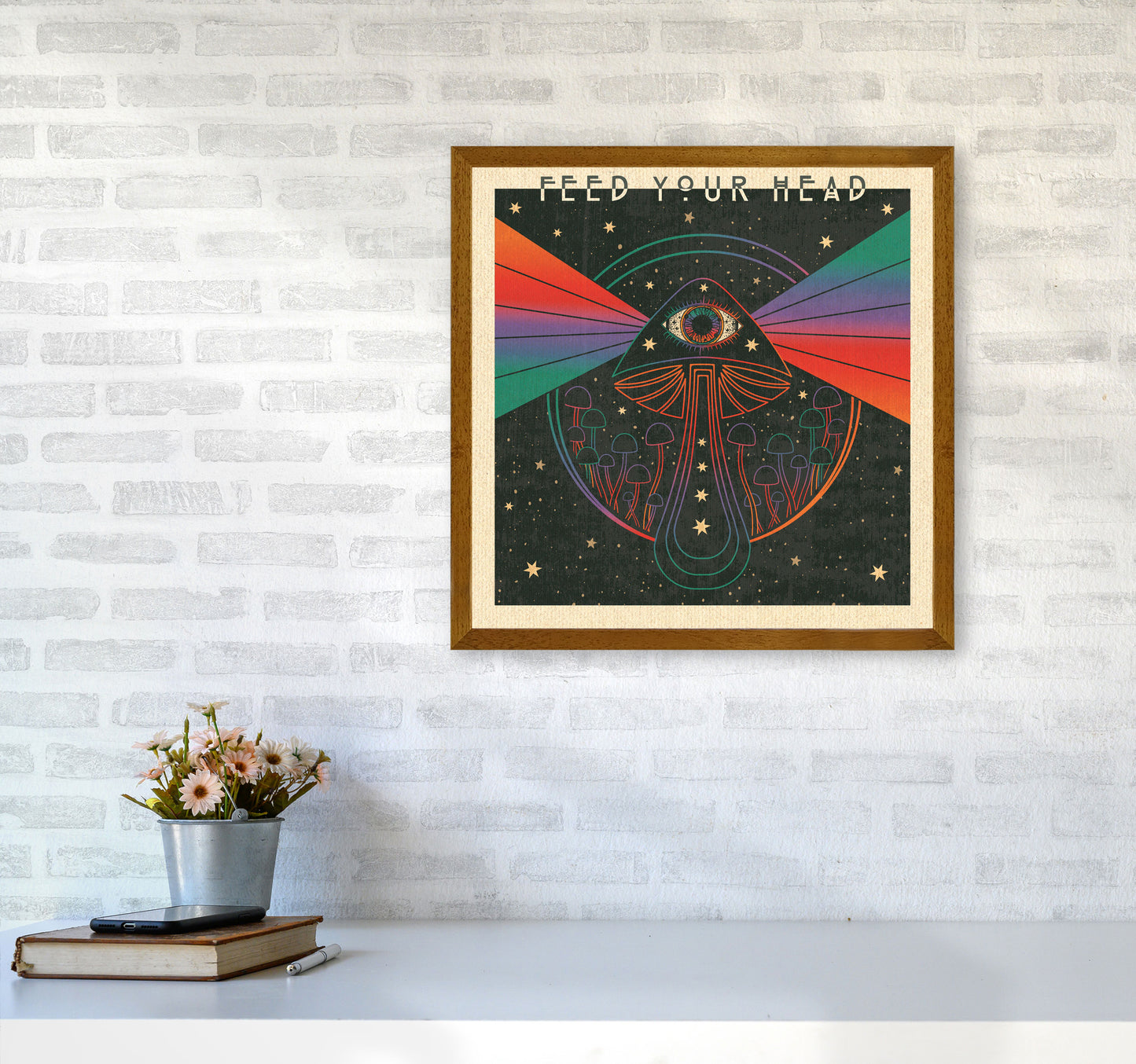 Feed Your Head Art Print by Inktally5050 Print Only