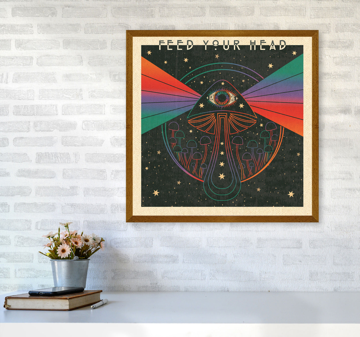 Feed Your Head Art Print by Inktally6060 Print Only
