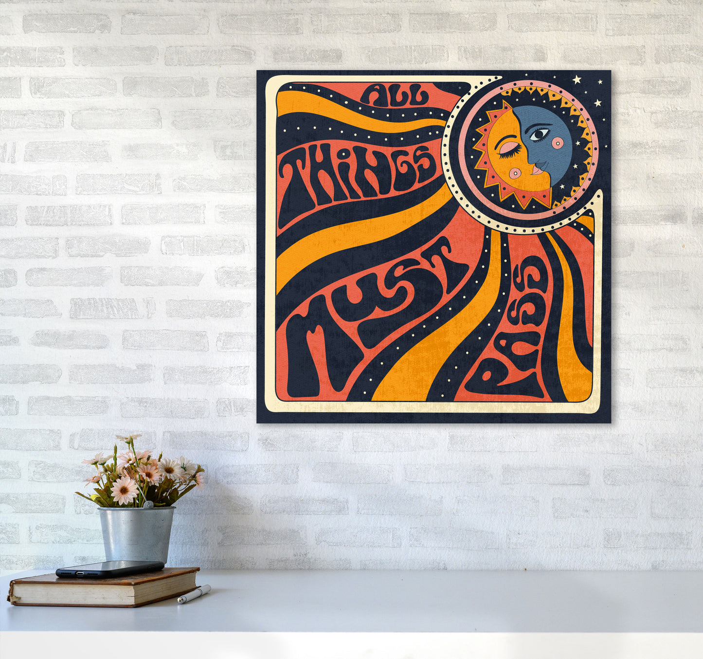 All Things Must Pass 7200 Art Print by Inktally6060 Black Frame