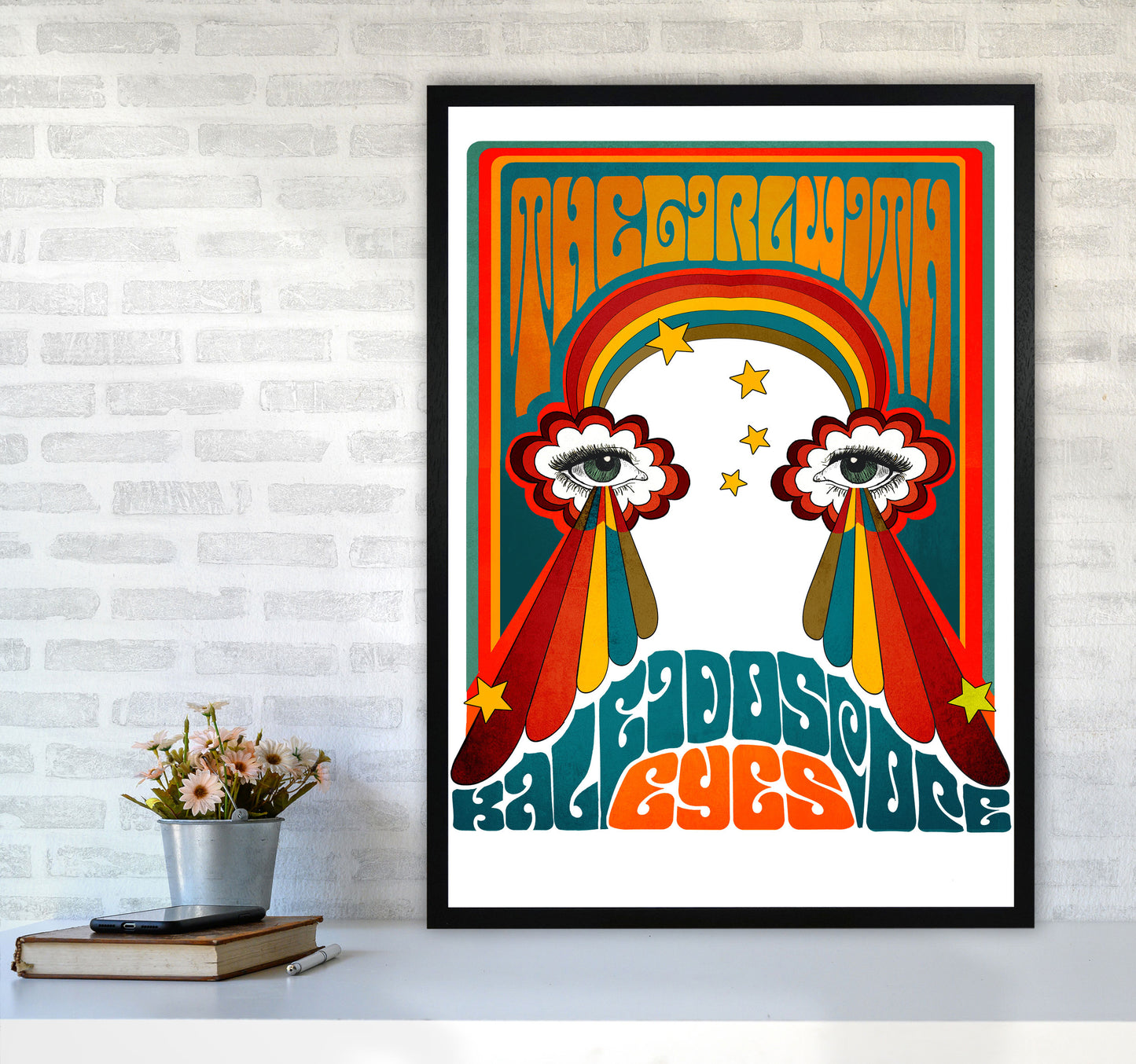 Kaleyesnewfinalsmall Art Print by Inktally A1 White Frame