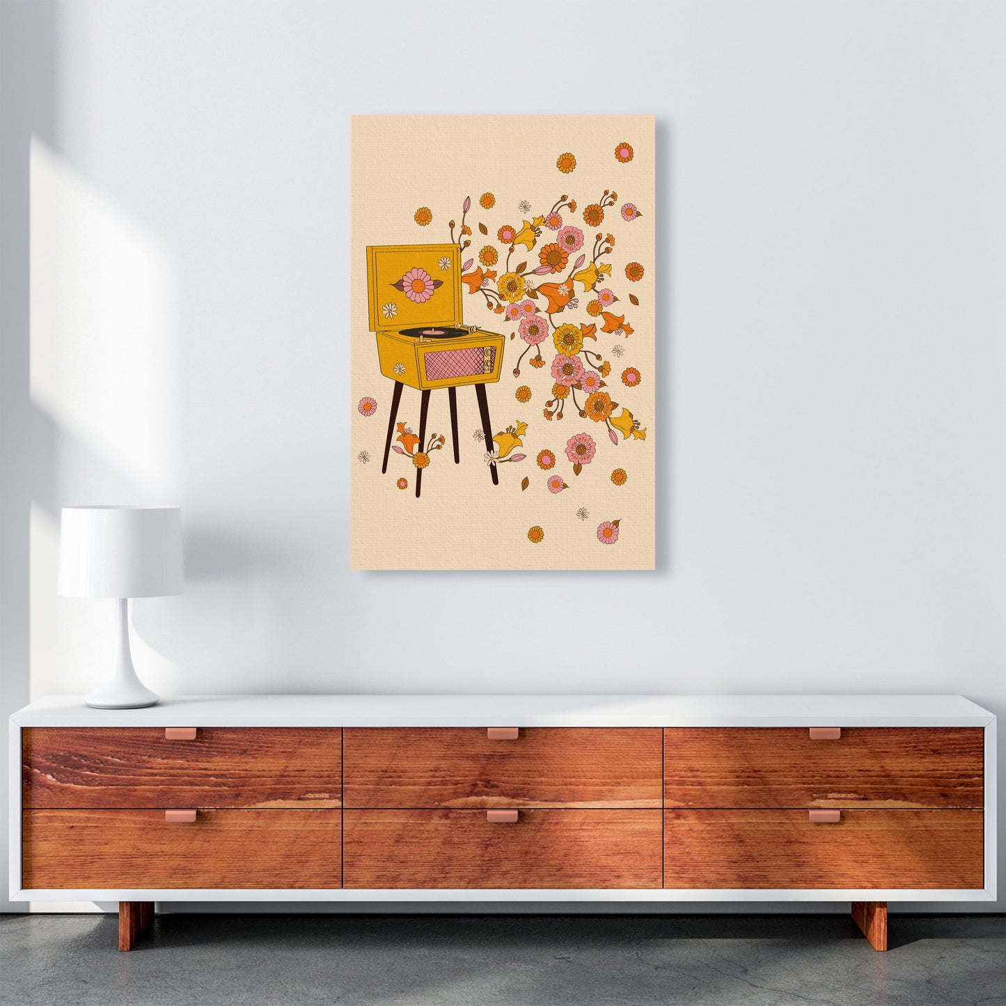 Turntable A1 Art Print by Inktally A1 Canvas