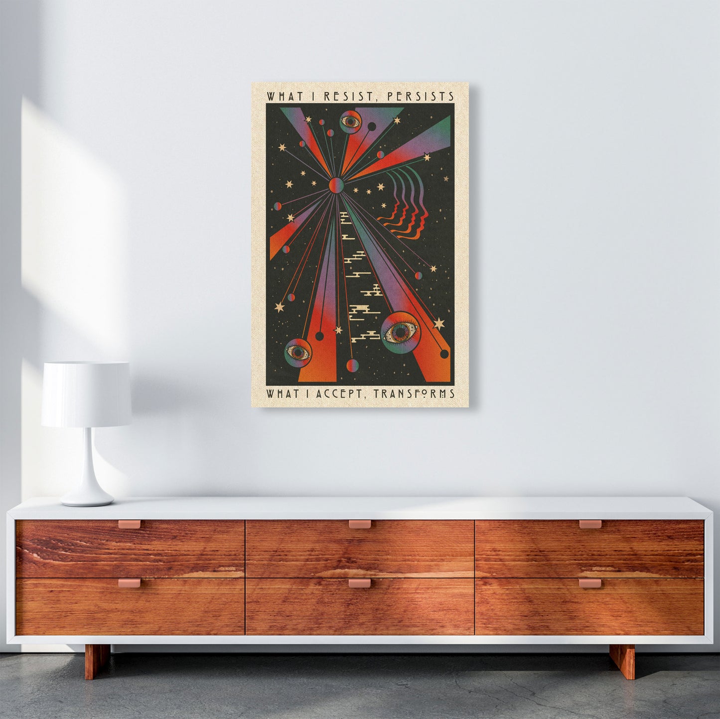 Resist A1 Art Print by Inktally A1 Canvas