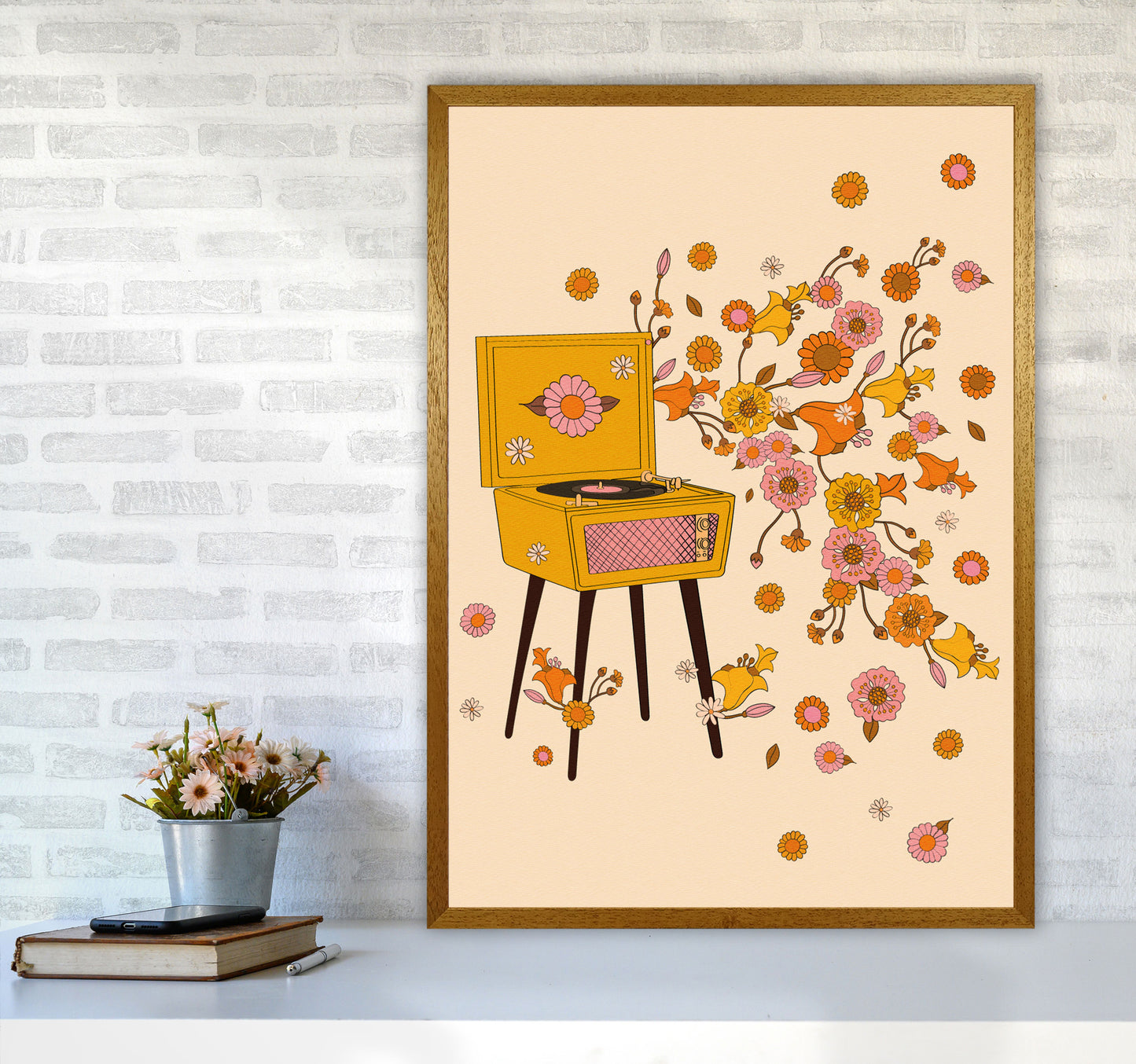 Turntable A1 Art Print by Inktally A1 Print Only