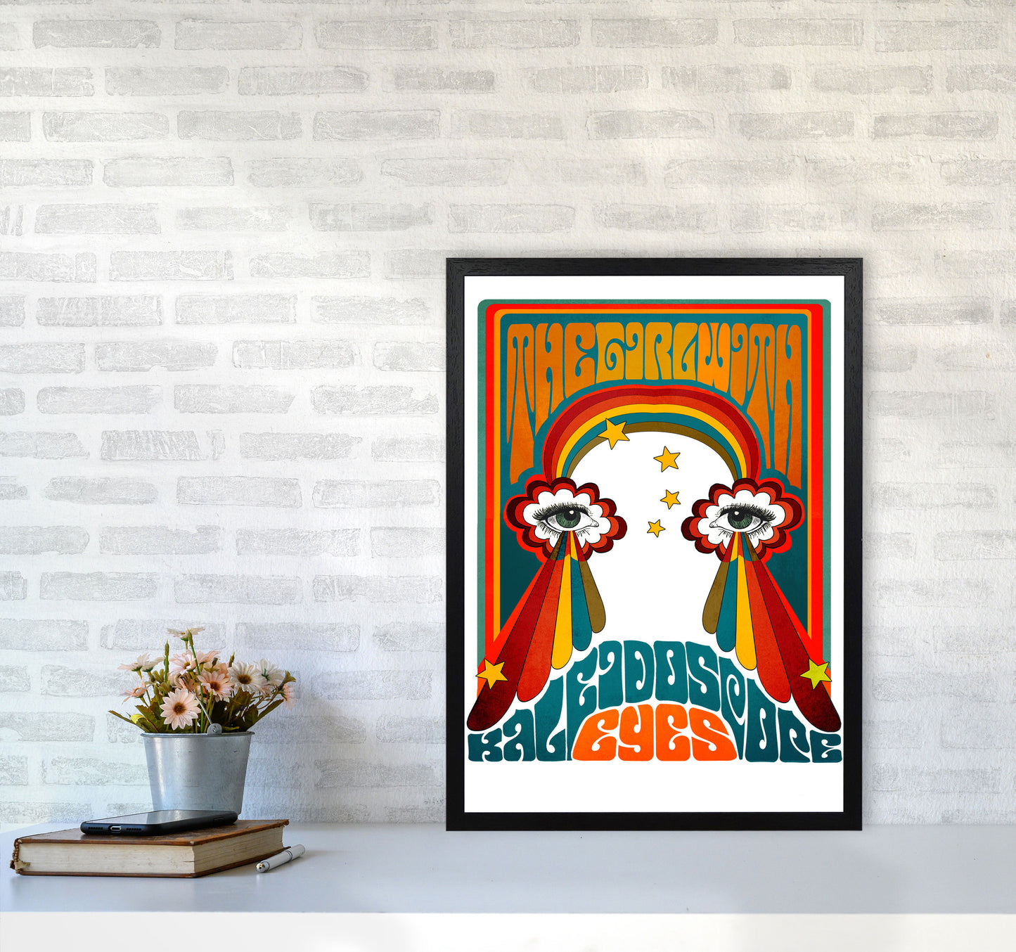 Kaleyesnewfinalsmall Art Print by Inktally A2 White Frame