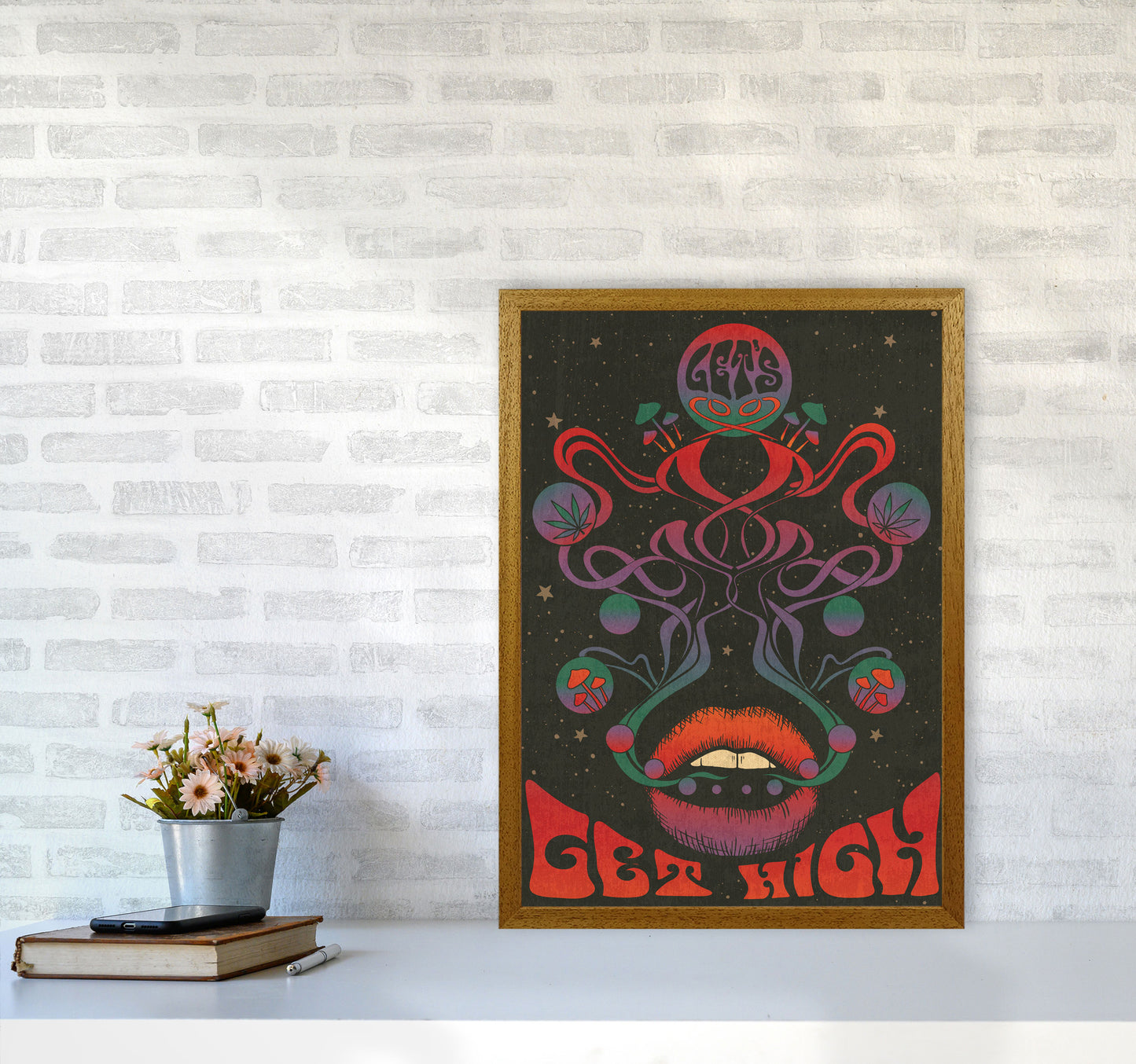 Get High Final Art Print by Inktally A2 Print Only
