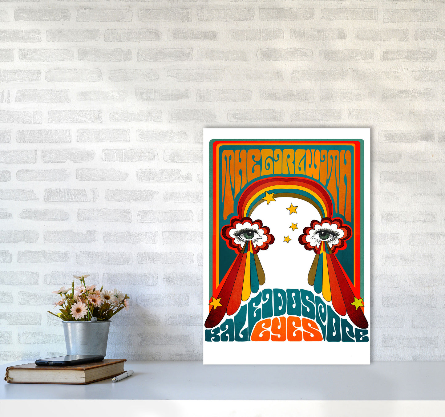Kaleyesnewfinalsmall Art Print by Inktally A2 Black Frame