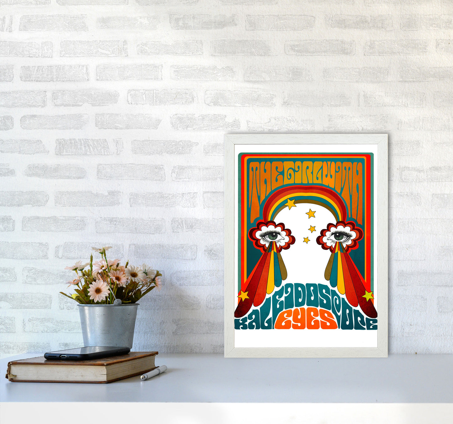 Kaleyesnewfinalsmall Art Print by Inktally A3 Oak Frame