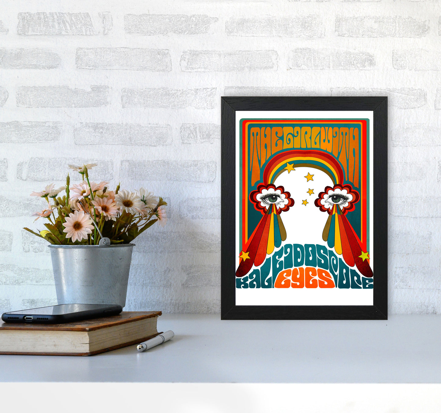 Kaleyesnewfinalsmall Art Print by Inktally A4 White Frame