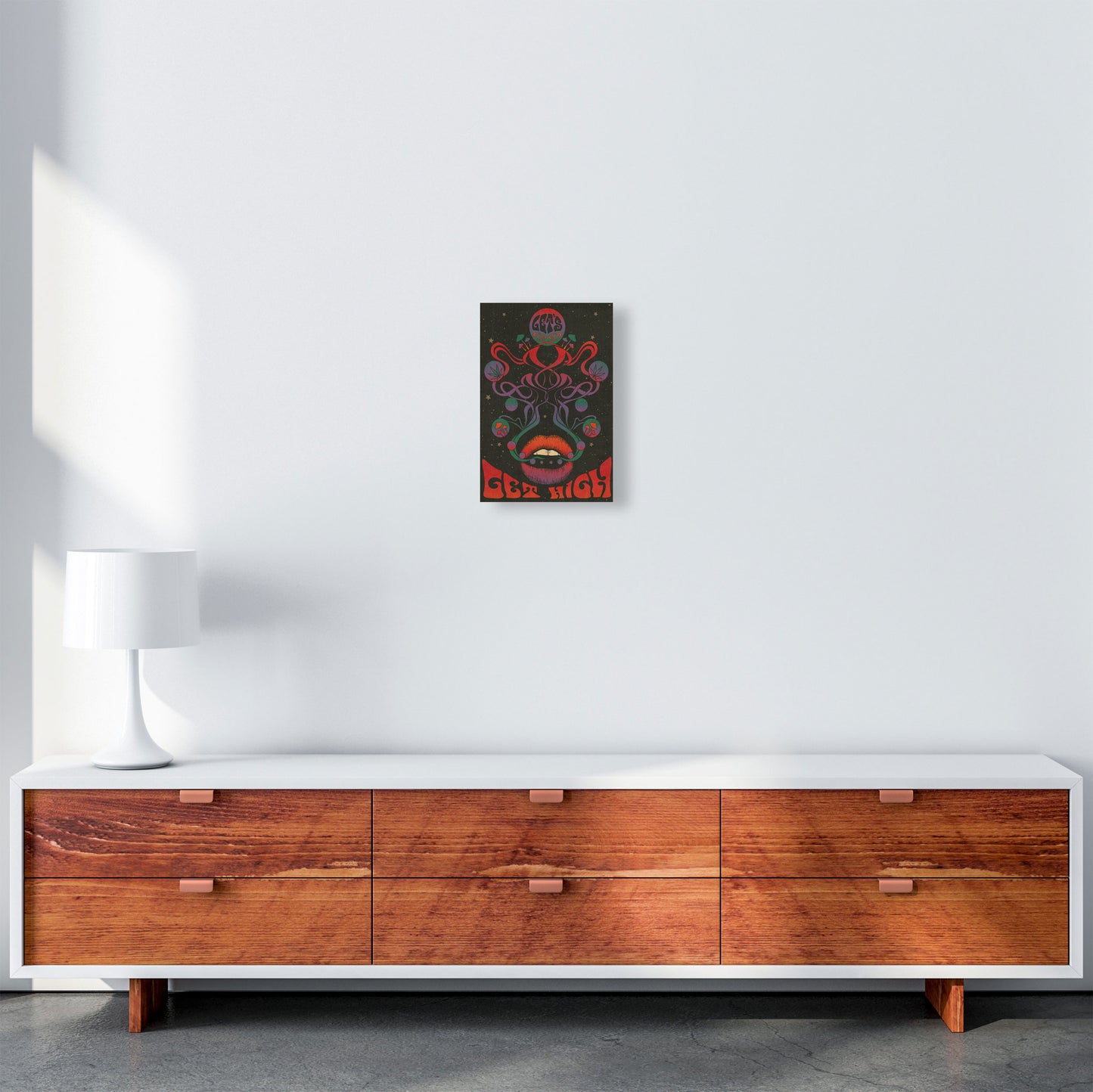 Get High Final Art Print by Inktally A4 Canvas