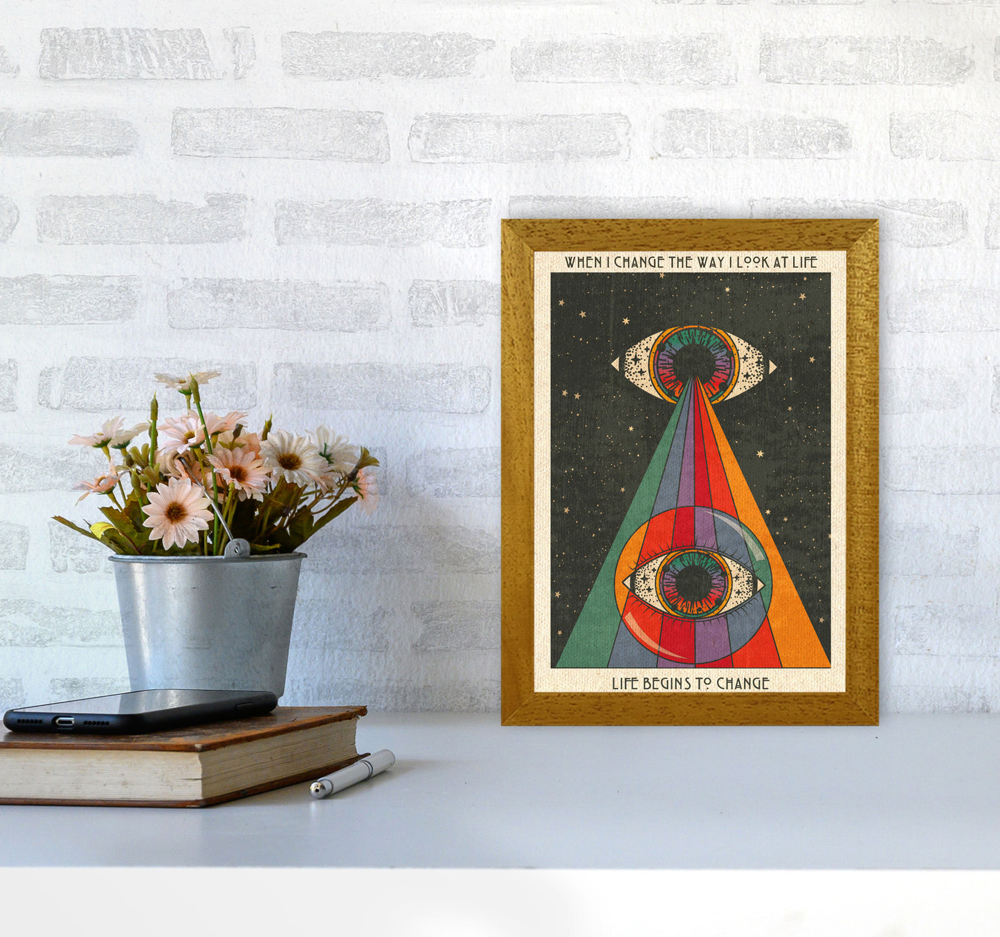 Life Begins To Change - A3 Art Print by Inktally A4 Print Only
