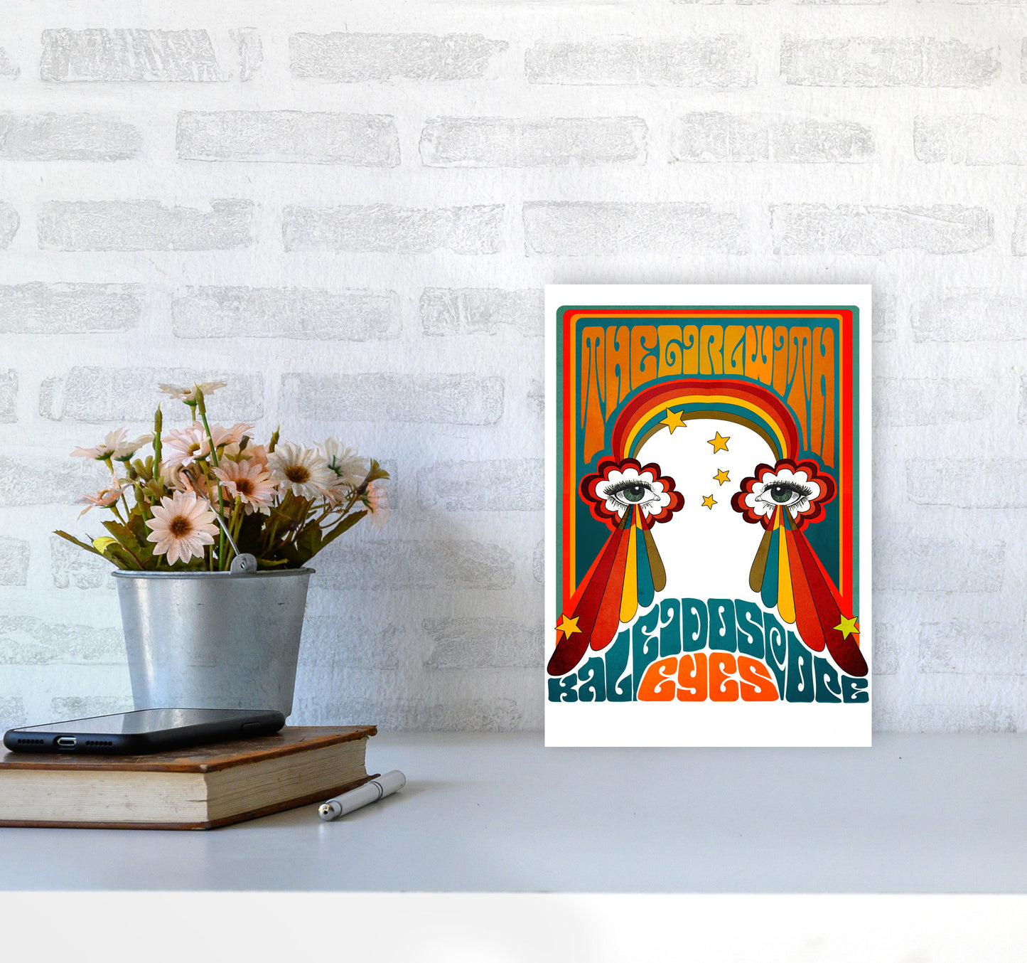 Kaleyesnewfinalsmall Art Print by Inktally A4 Black Frame