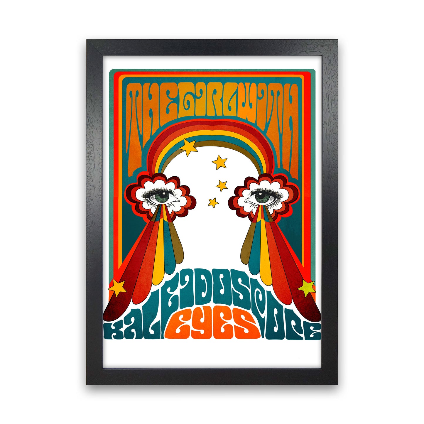 Kaleyesnewfinalsmall Art Print by Inktally Black Grain