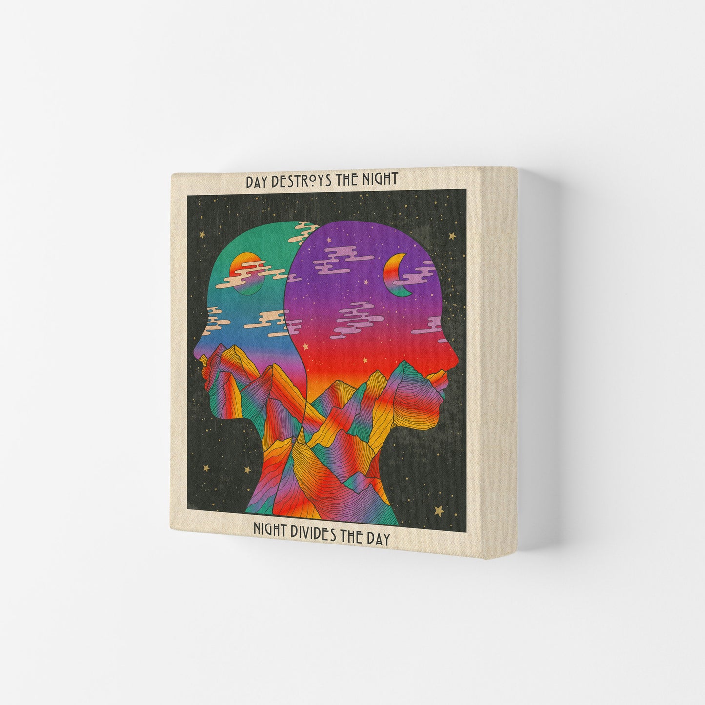 Doors Day And Night Art Print by Inktally Canvas