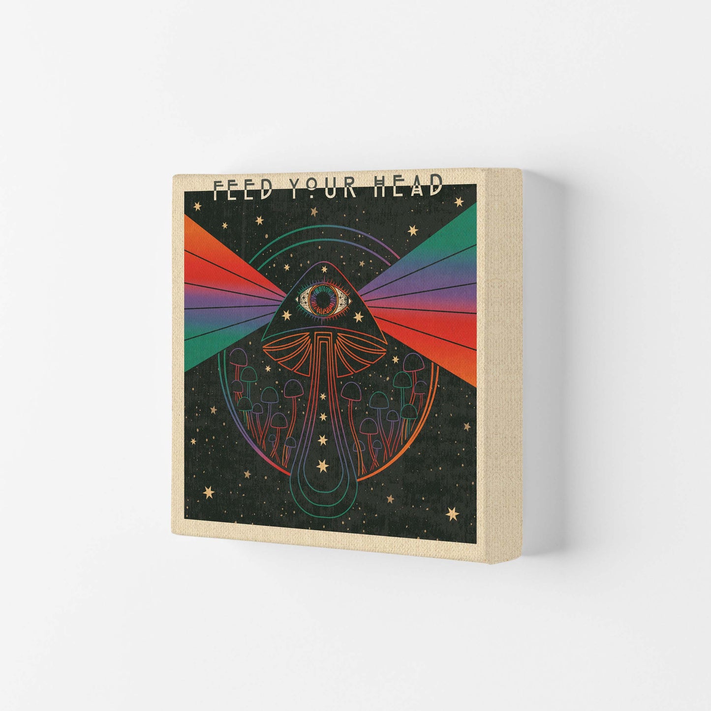Feed Your Head Art Print by Inktally Canvas