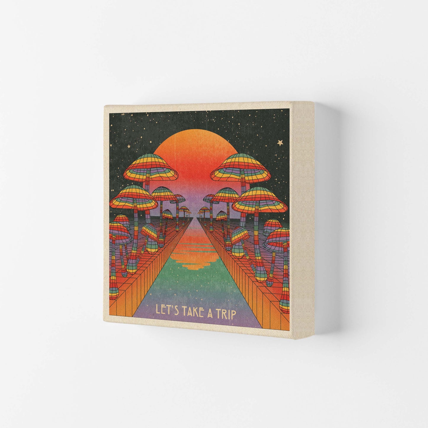 Rainbow - Take A Trip - Final Art Print by Inktally Canvas