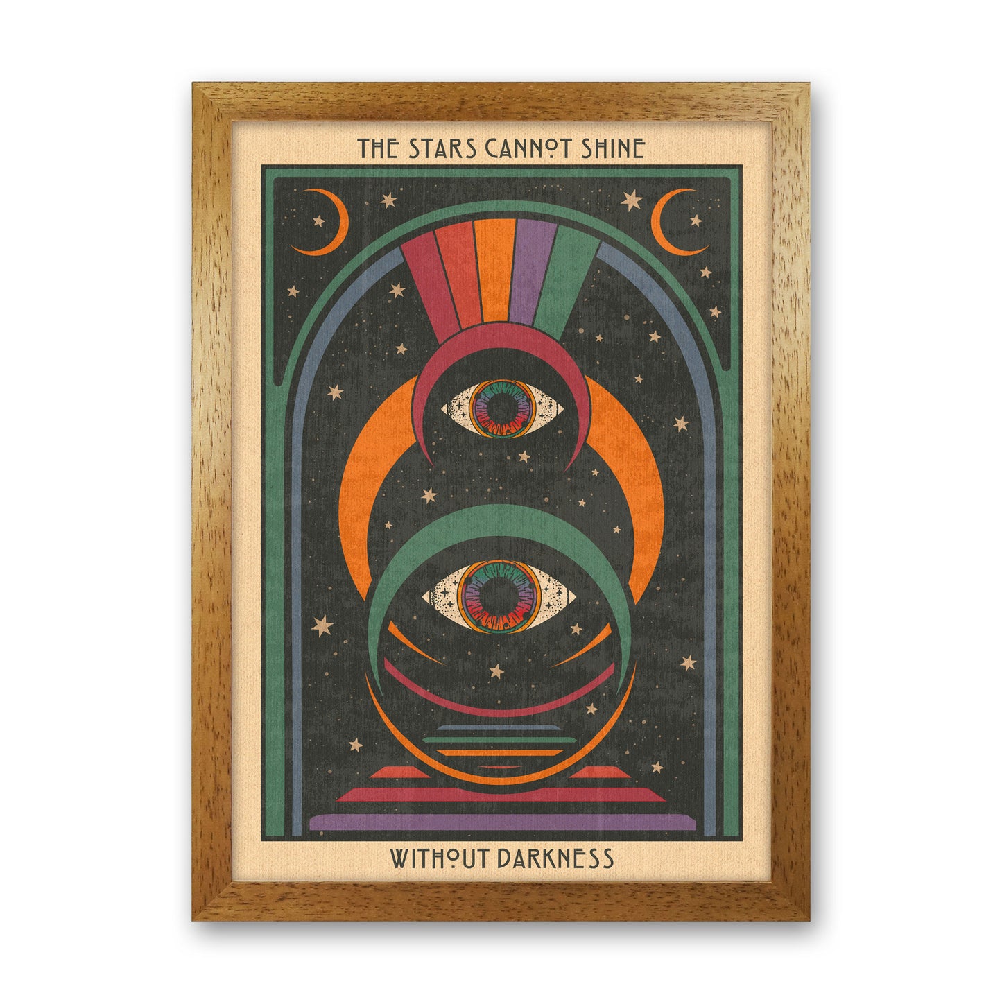 Darkness - For Print Art Print by Inktally Oak Grain