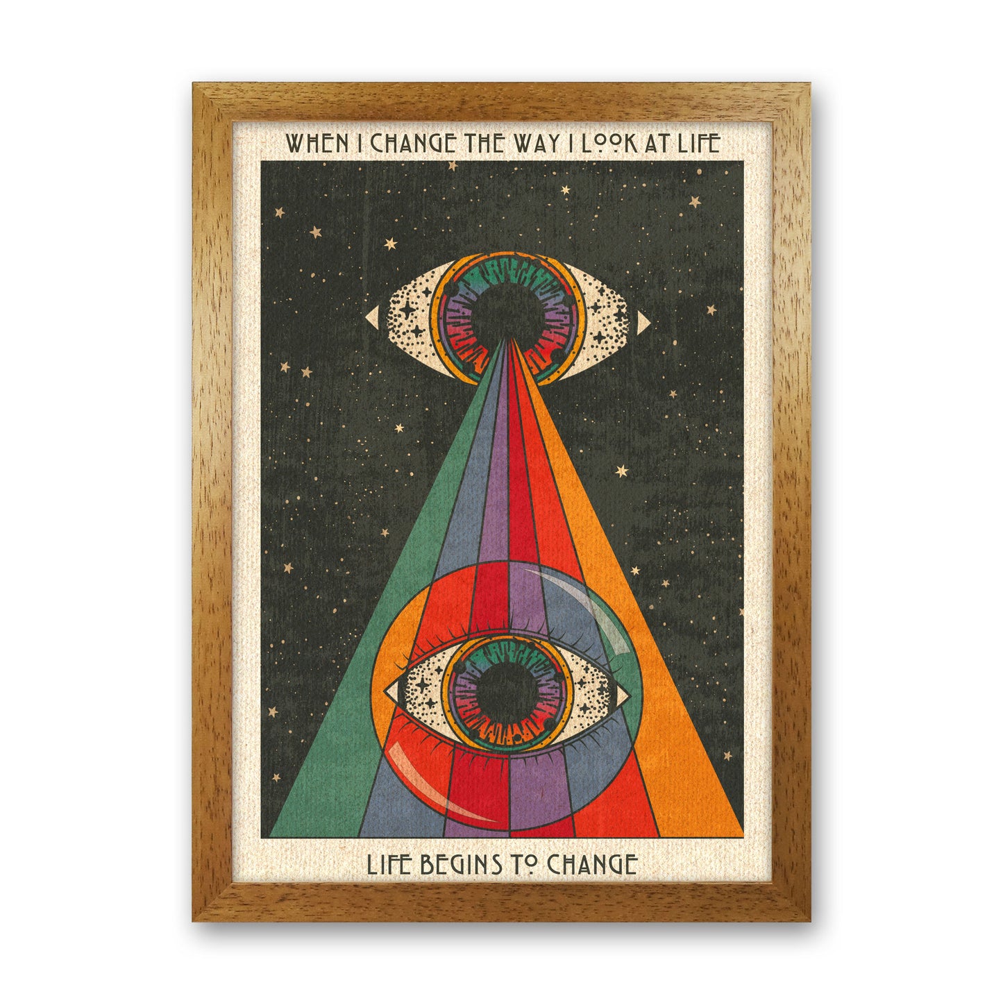 Life Begins To Change - A3 Art Print by Inktally Oak Grain