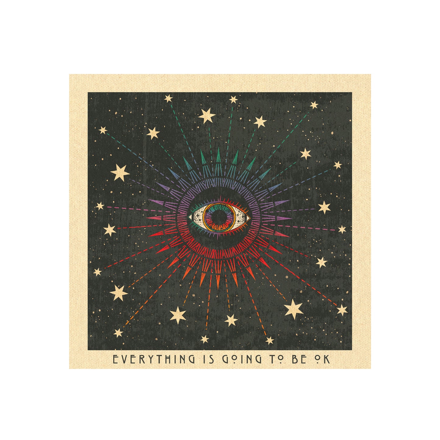 Everything Is Going To Be Ok Art Print by Inktally Print Only