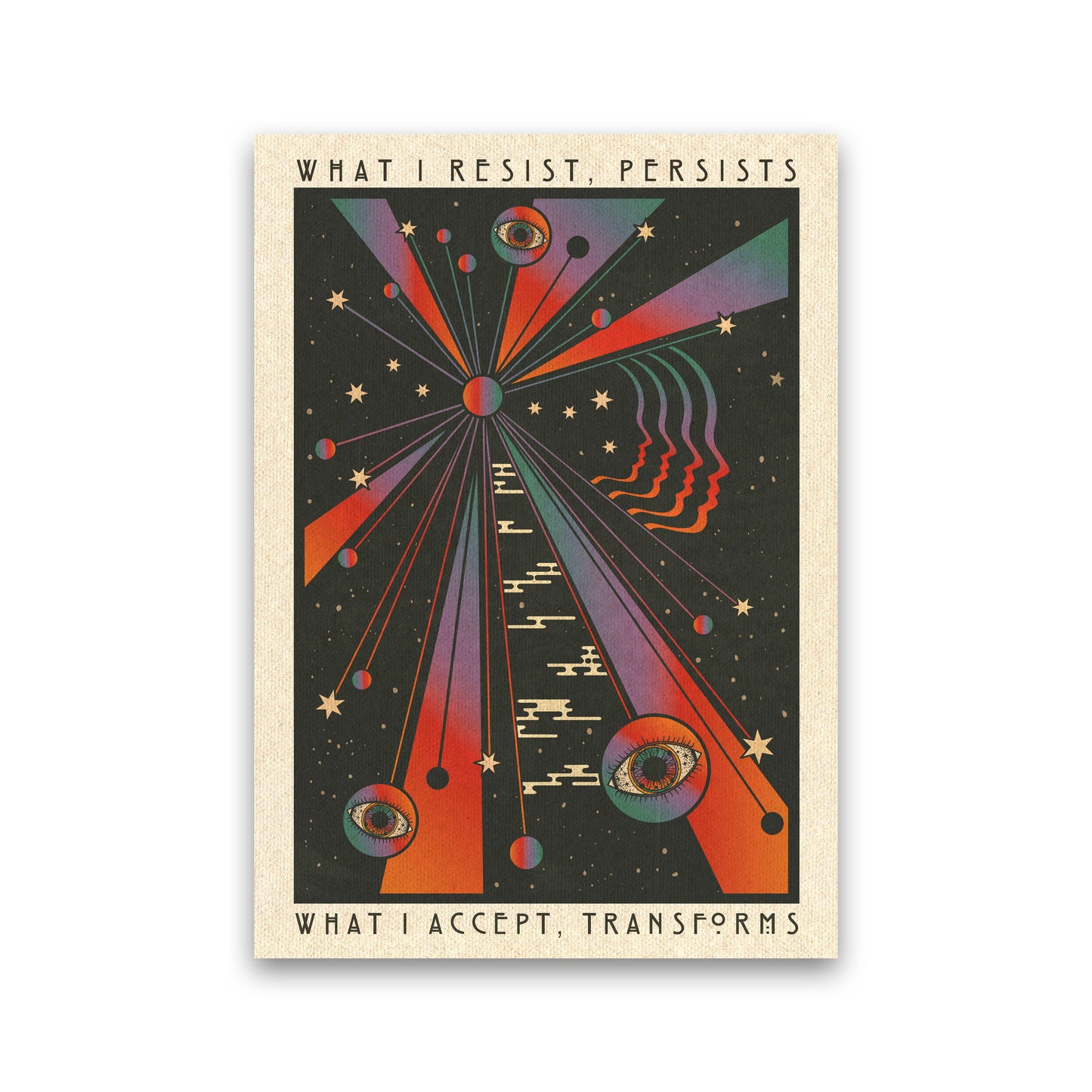 Psychedelic Illustration Art Print by Inktally Print Only