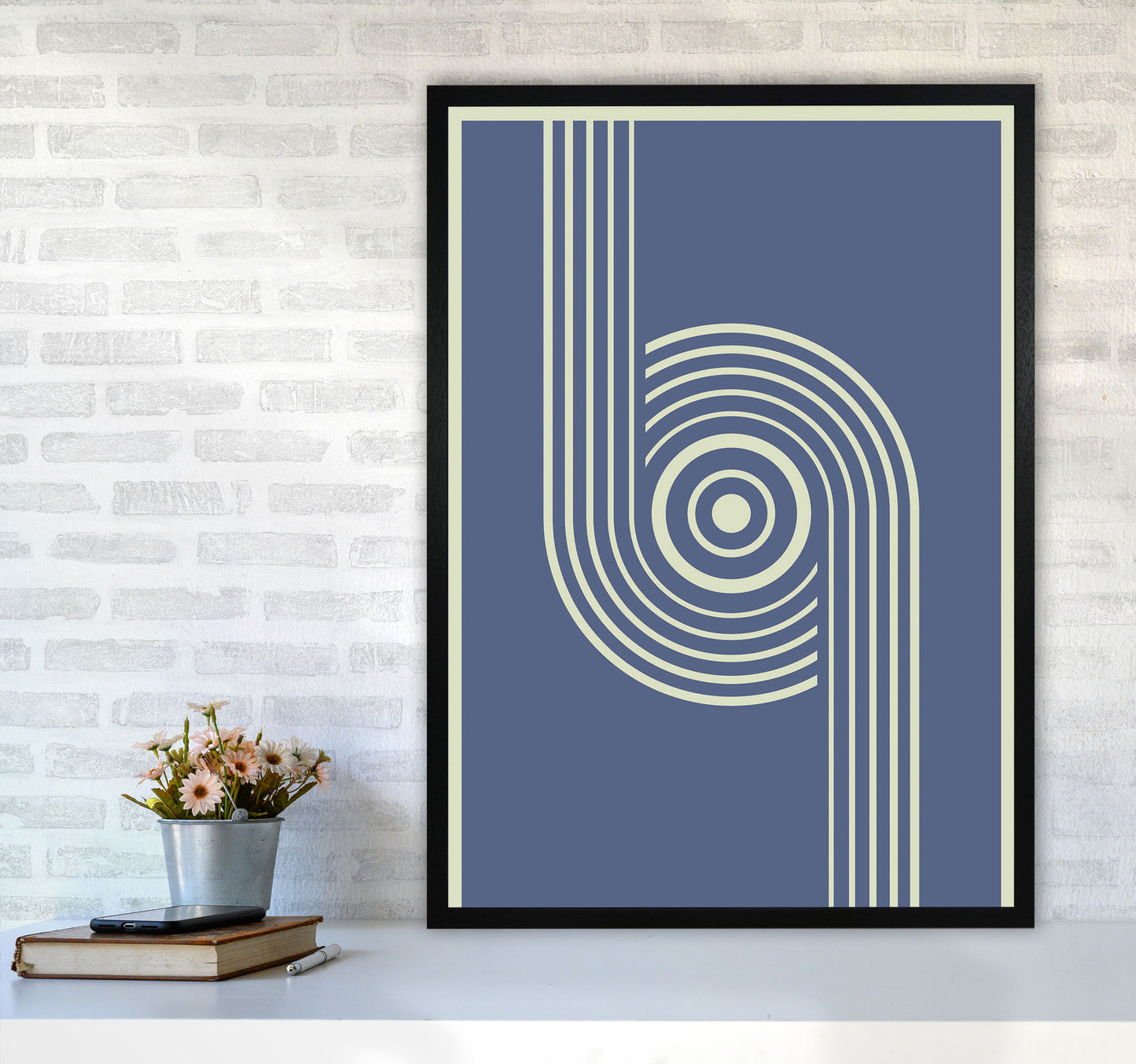 Minimal Geometric Series - 10 Art Print by Jason Stanley A1 White Frame