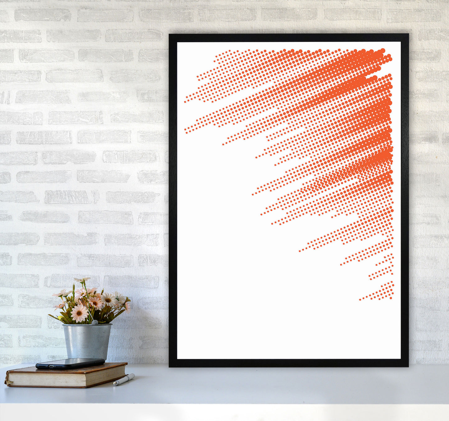 Minimal Geometric Series - 43 Art Print by Jason Stanley A1 White Frame