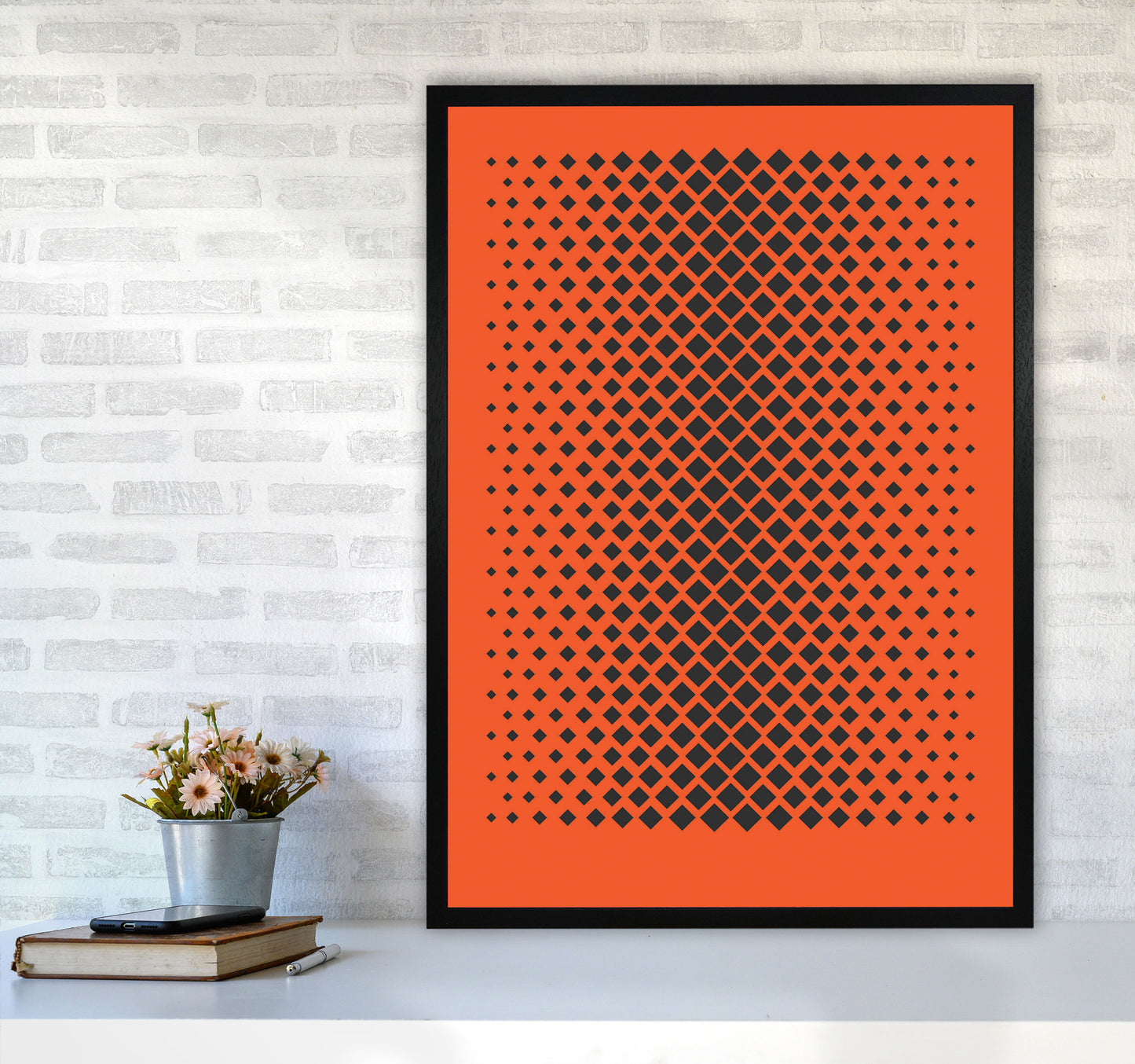Minimal Geometric Series - 34 Art Print by Jason Stanley A1 White Frame