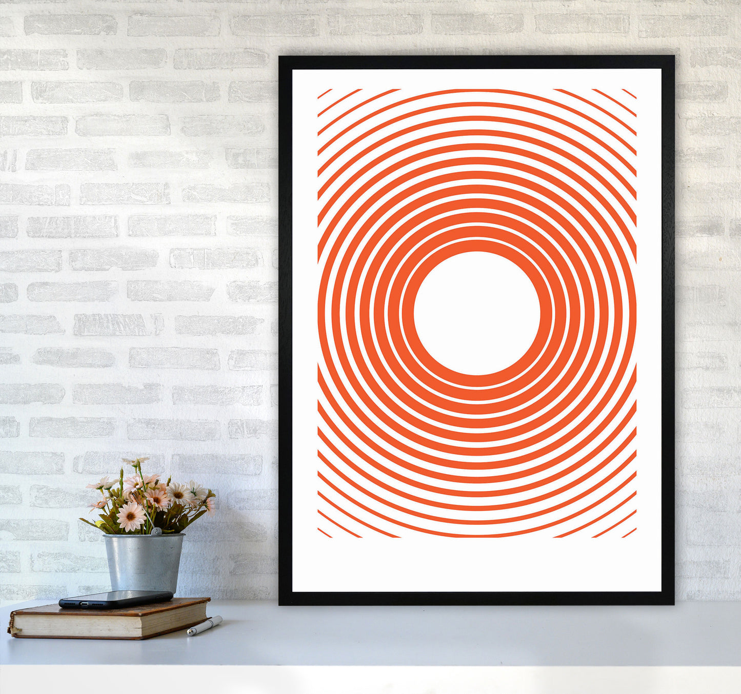 Minimal Geometric Series - 31 Art Print by Jason Stanley A1 White Frame