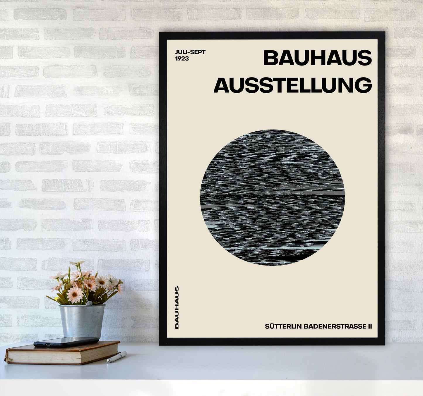 Bauhaus Distortion Art Print by Jason Stanley A1 White Frame