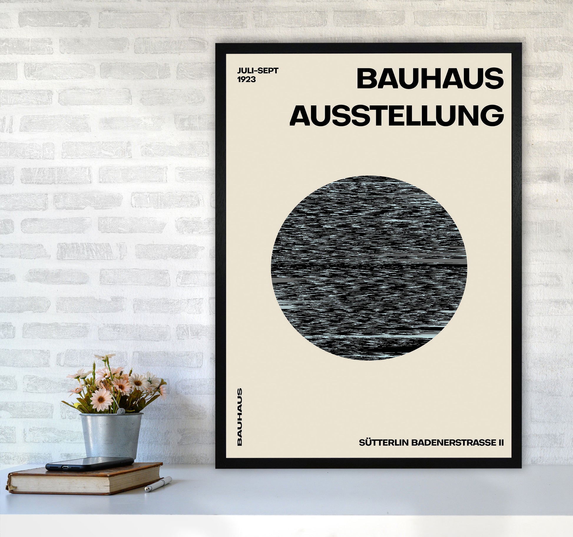 Bauhaus Distortion Art Print by Jason Stanley A1 White Frame