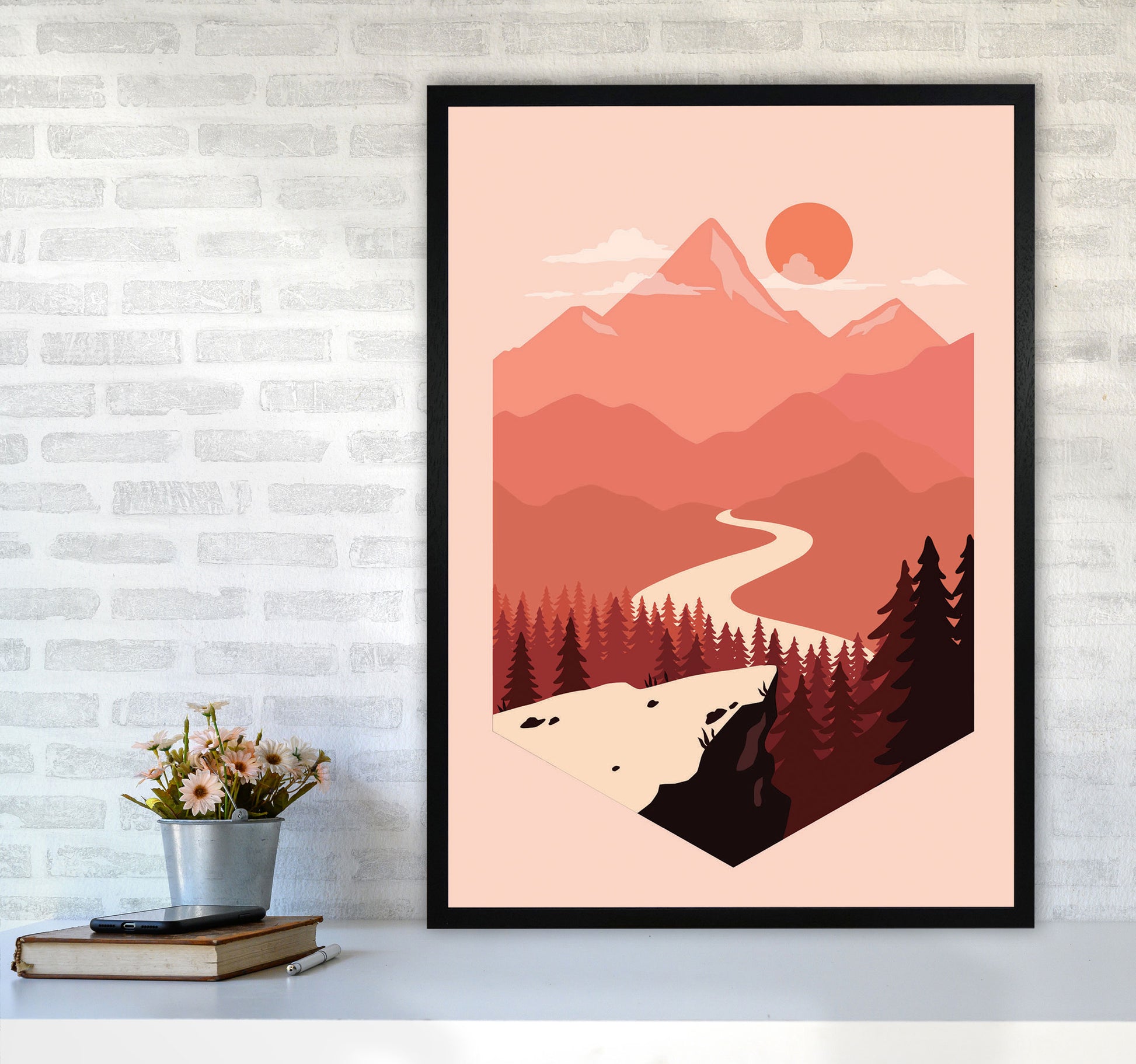 Get Out There 2 Art Print by Jason Stanley A1 White Frame