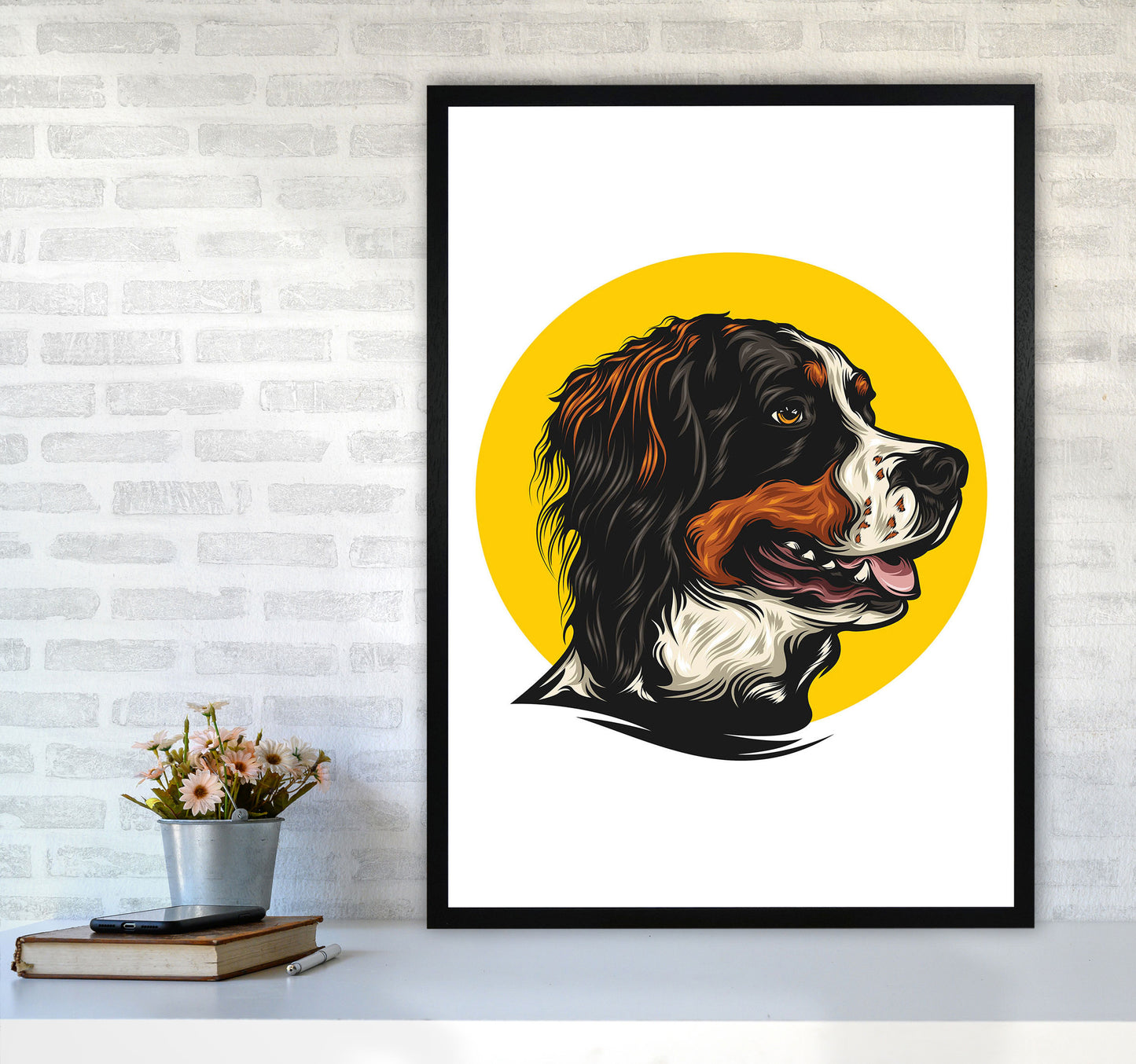 The Best Boy Art Print by Jason Stanley A1 White Frame