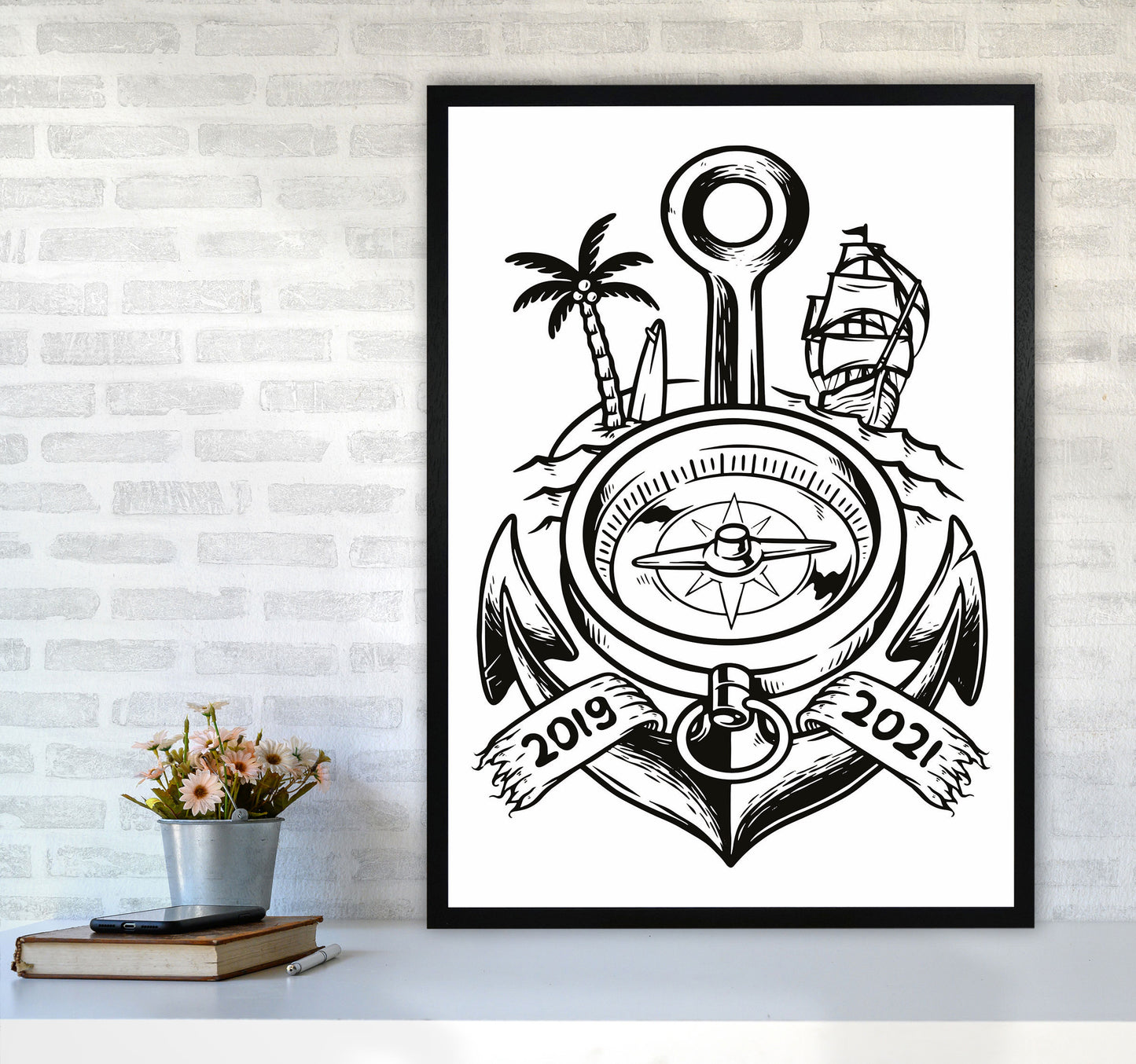 Yarrrrrrrrrr Art Print by Jason Stanley A1 White Frame