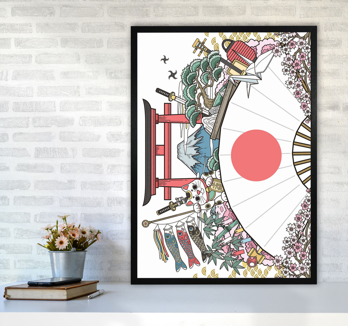 All Japan Has To Offer Art Print by Jason Stanley A1 White Frame