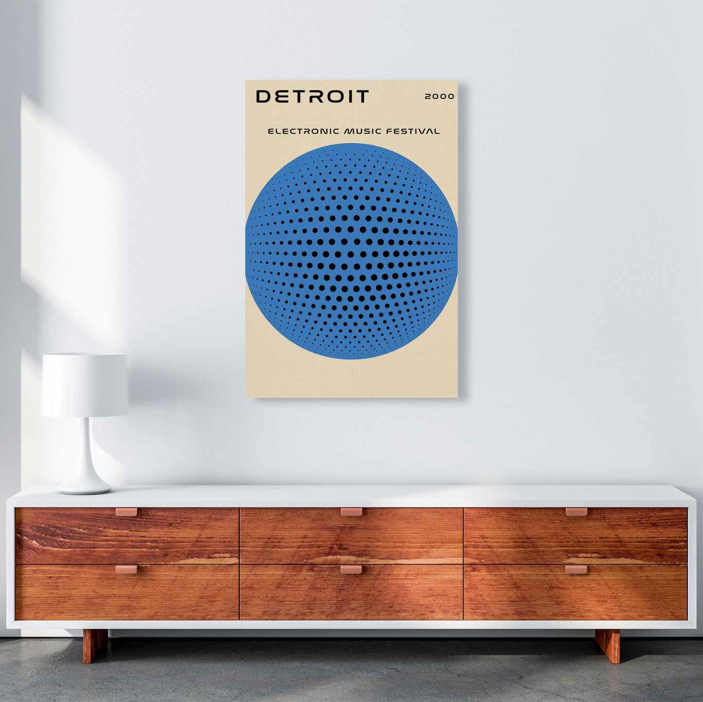 Detroit Electronic Music Festival Art Print by Jason Stanley A1 Canvas