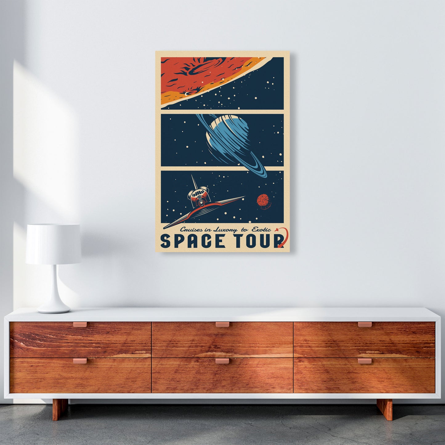 Outer Space Series - #18 Art Print by Jason Stanley A1 Canvas