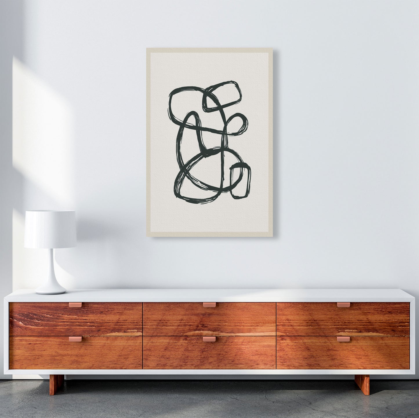 Modern Abstract Shapes 1 Art Print by Jason Stanley A1 Canvas