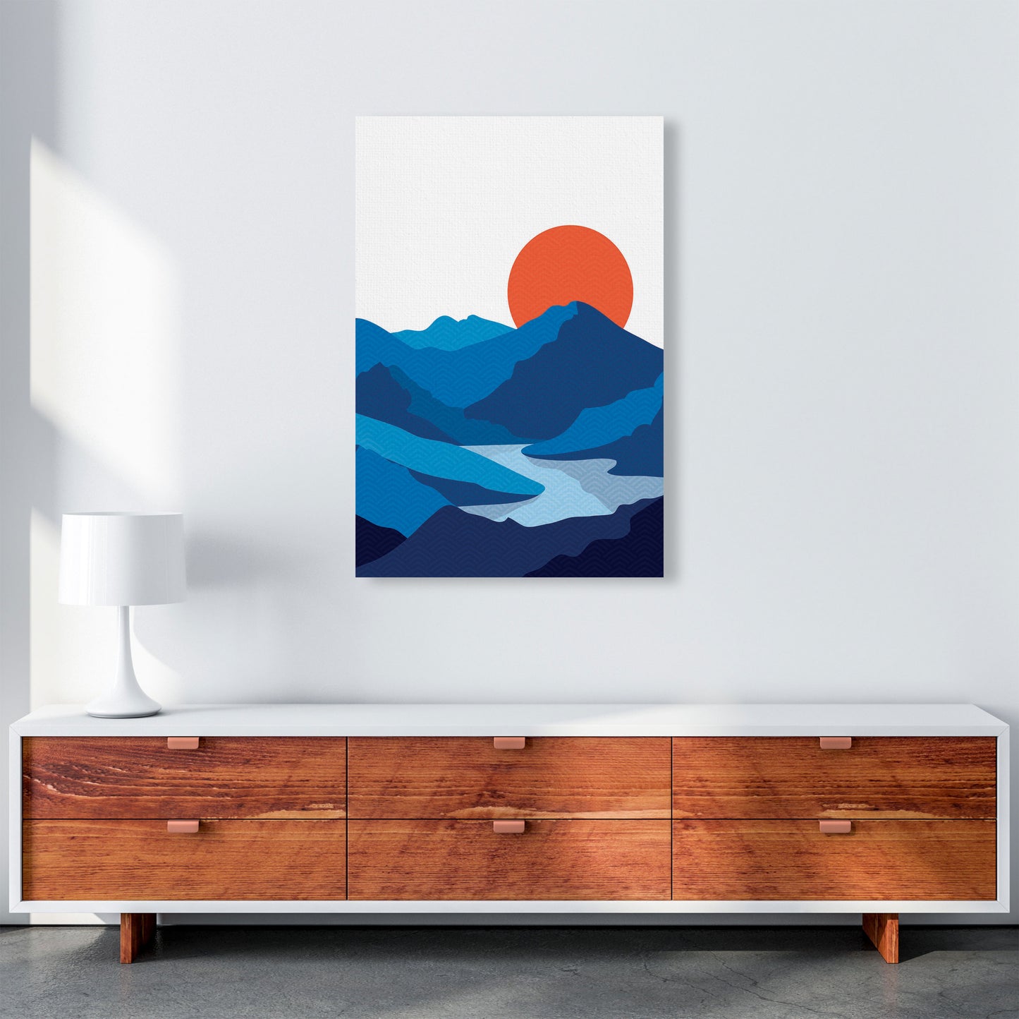 Japanese Mountain Art Print by Jason Stanley A1 Canvas