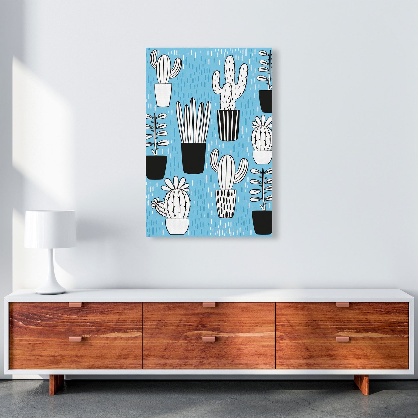 Cactus Vibes #1 Art Print by Jason Stanley A1 Canvas