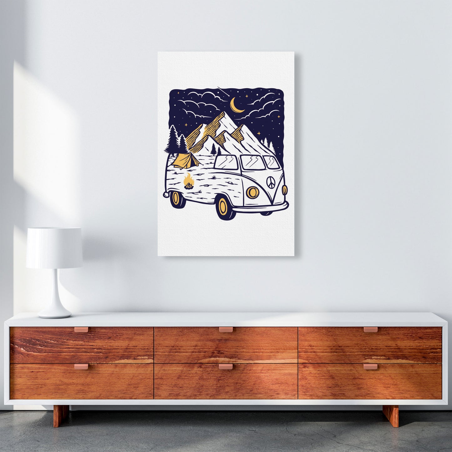 Camping Is Fun Art Print by Jason Stanley A1 Canvas