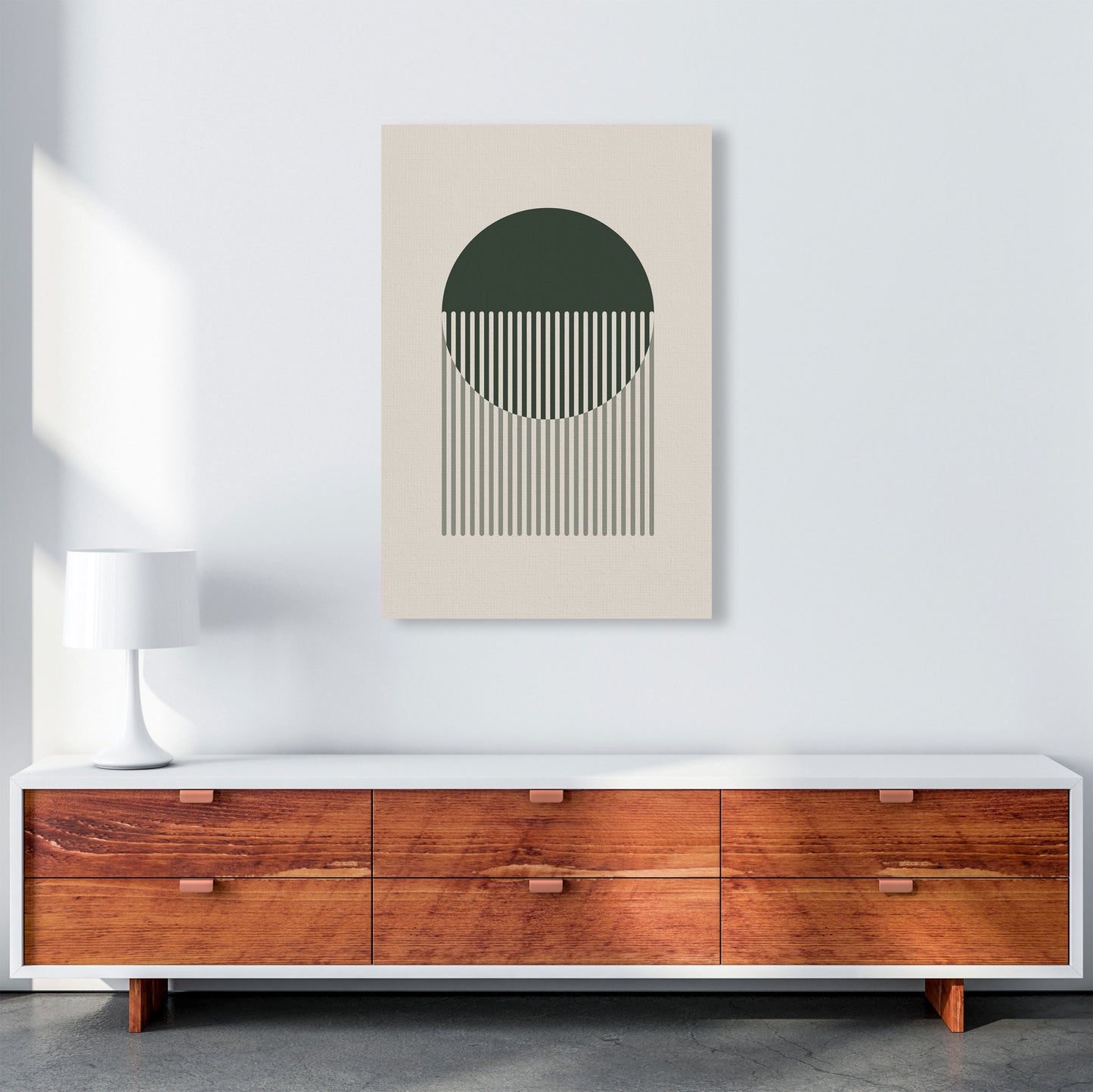 Minimal Abstract Circles IIII Art Print by Jason Stanley A1 Canvas