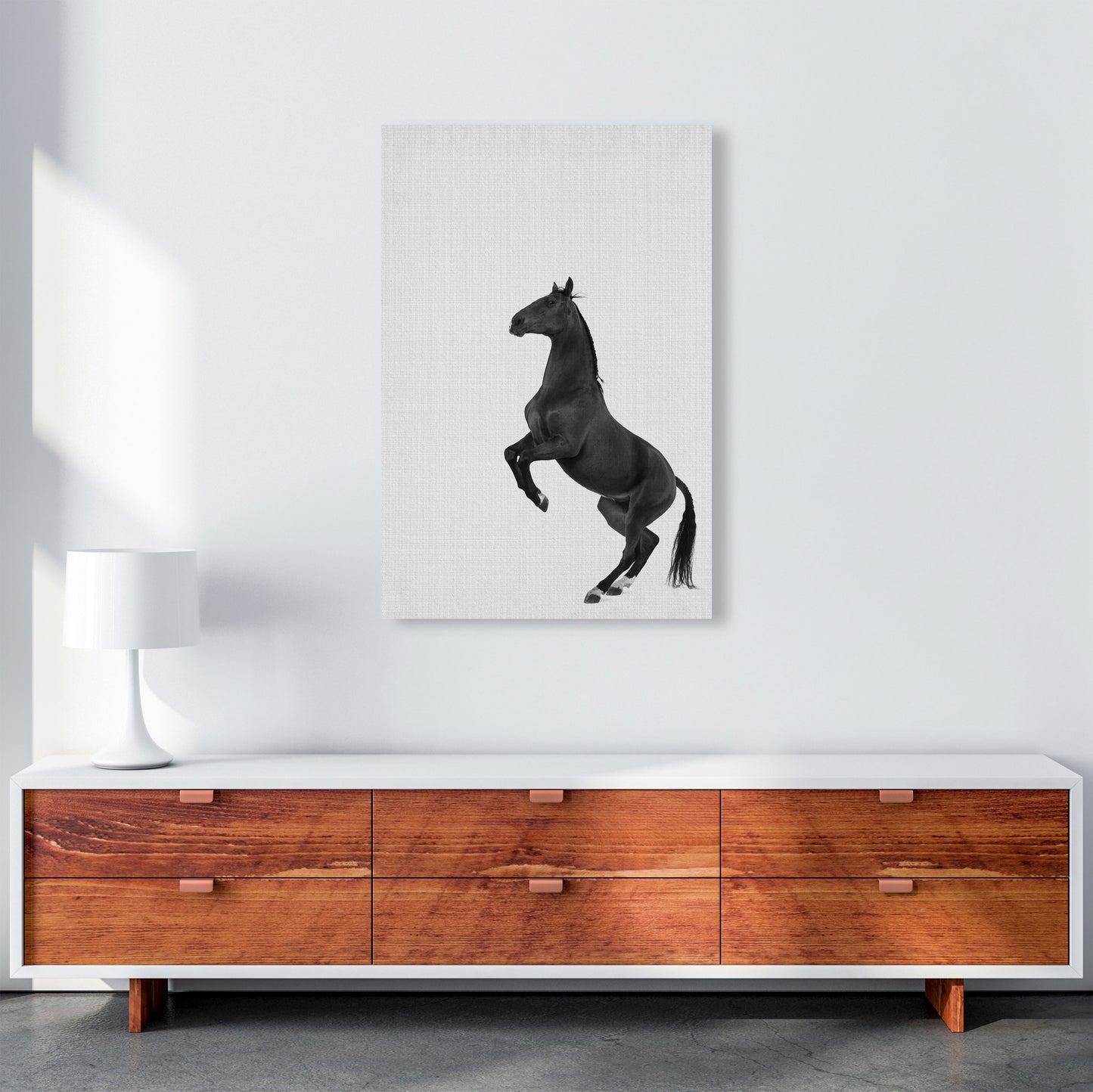 The Dark Horse Rides At Night #2 Art Print by Jason Stanley A1 Canvas