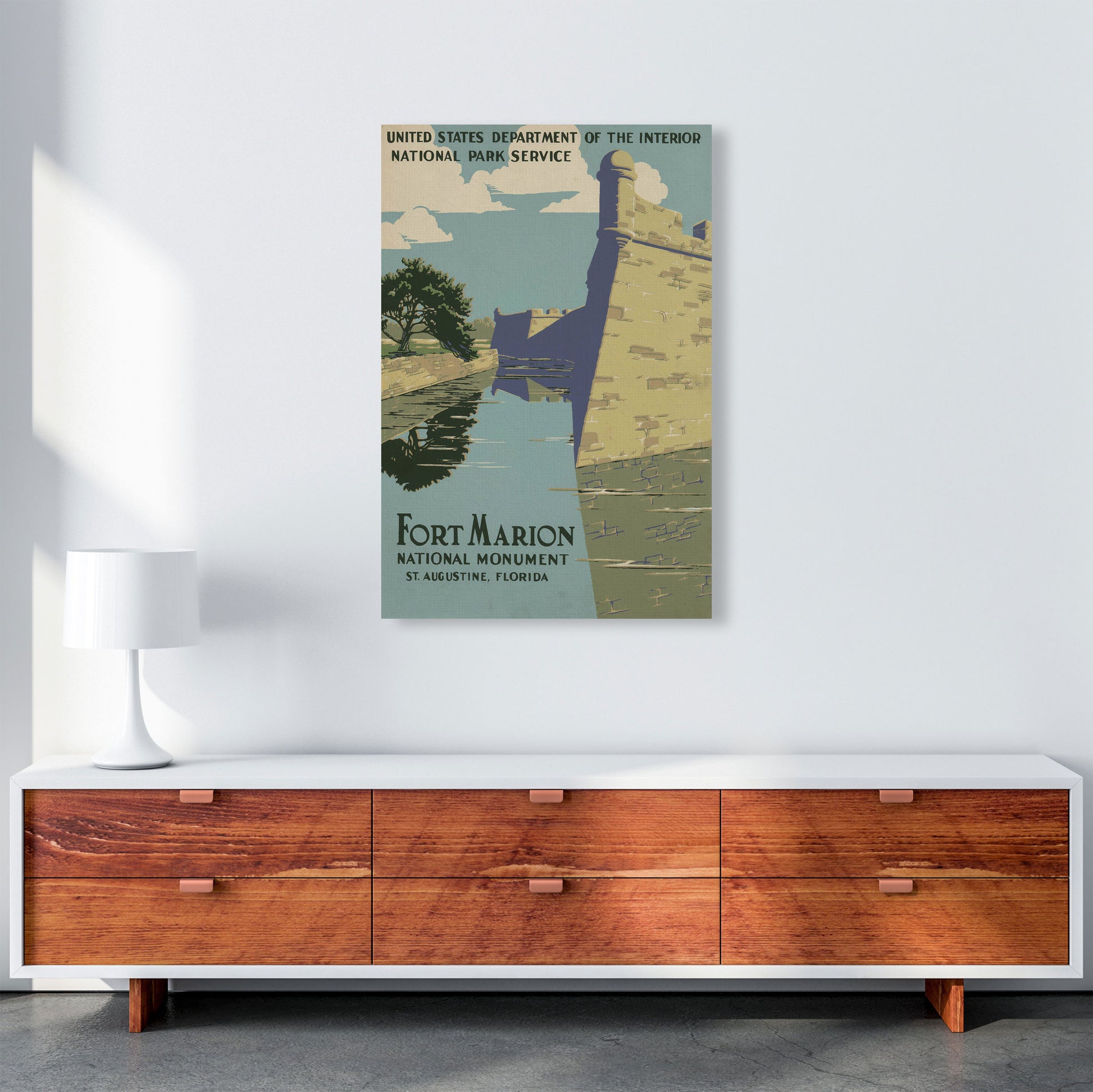 Fort Marion National Park Art Print by Jason Stanley A1 Canvas