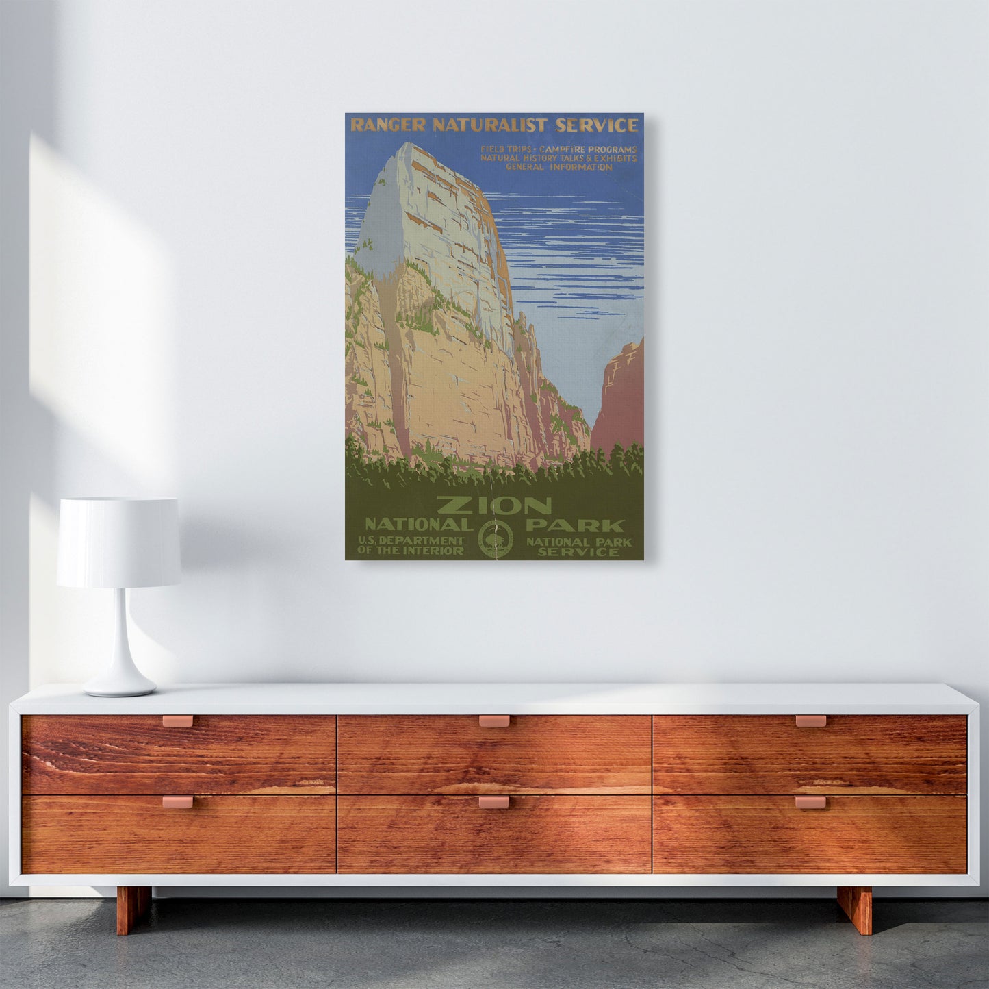 Zion National Park Art Print by Jason Stanley A1 Canvas