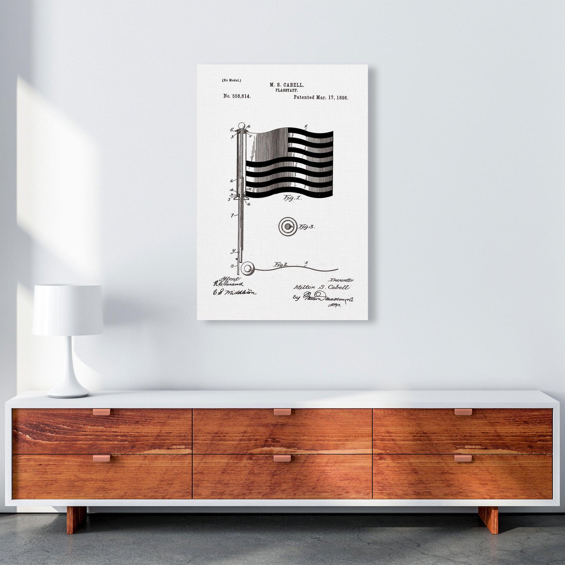 Flagstaff Patent Art Print by Jason Stanley A1 Canvas