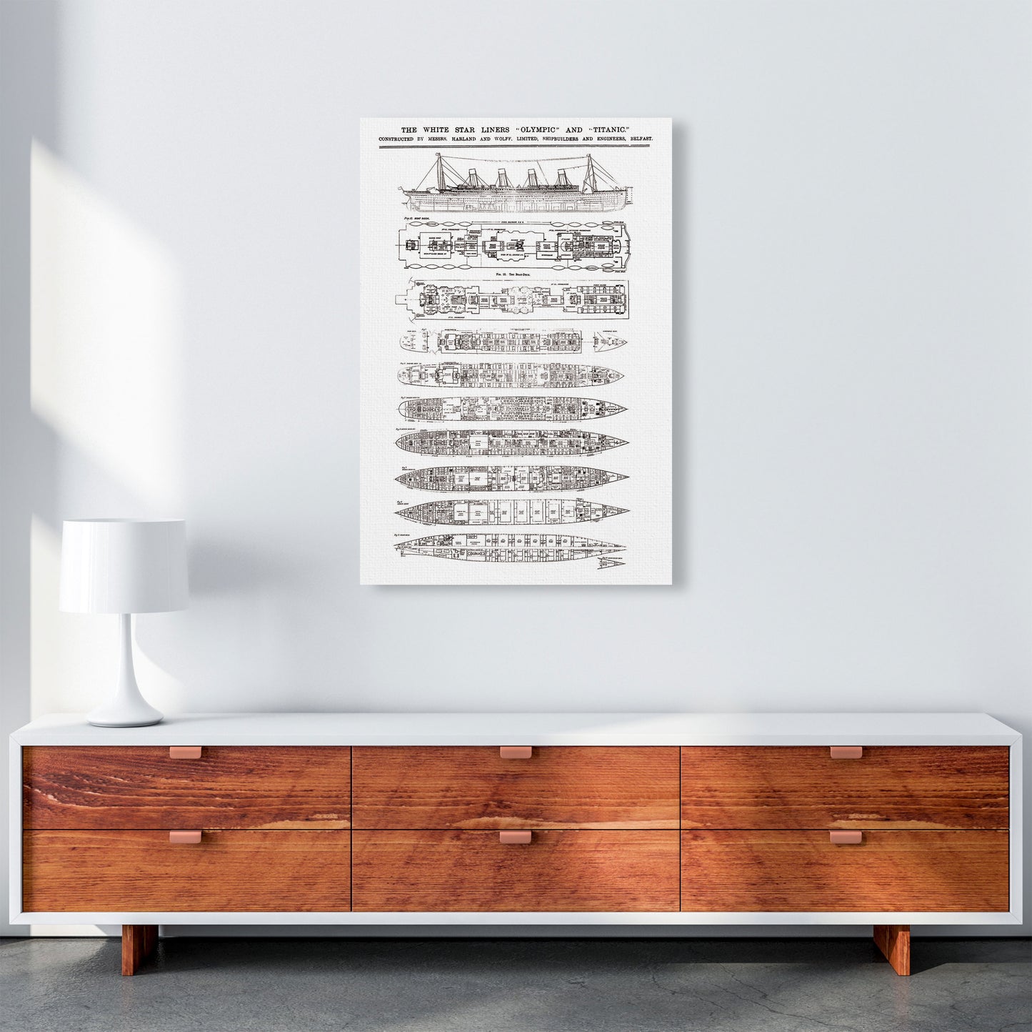 Titanic Patent Art Print by Jason Stanley A1 Canvas
