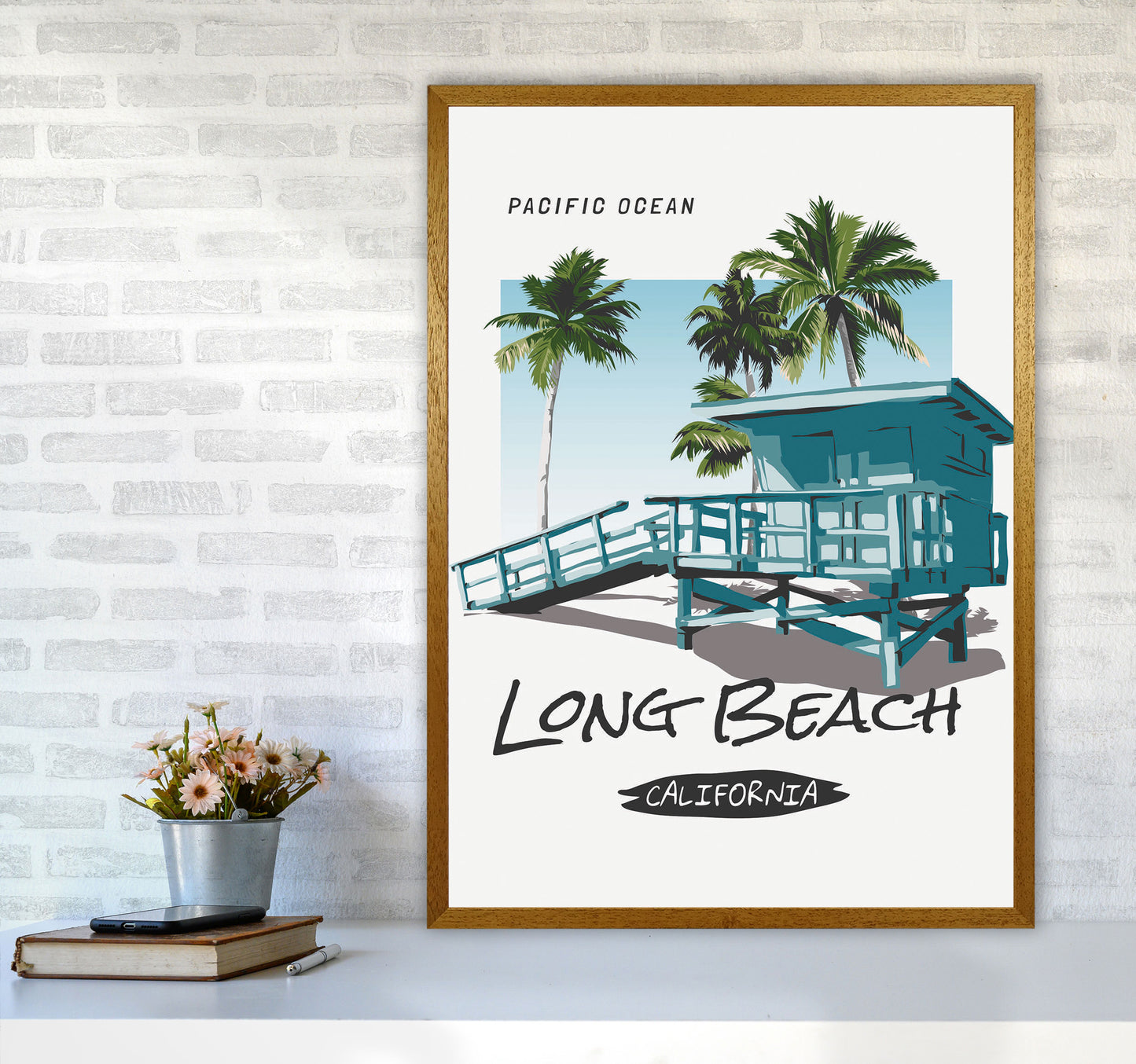 Going, Going, Back, Back, To, Cali, Cali Art Print by Jason Stanley A1 Print Only