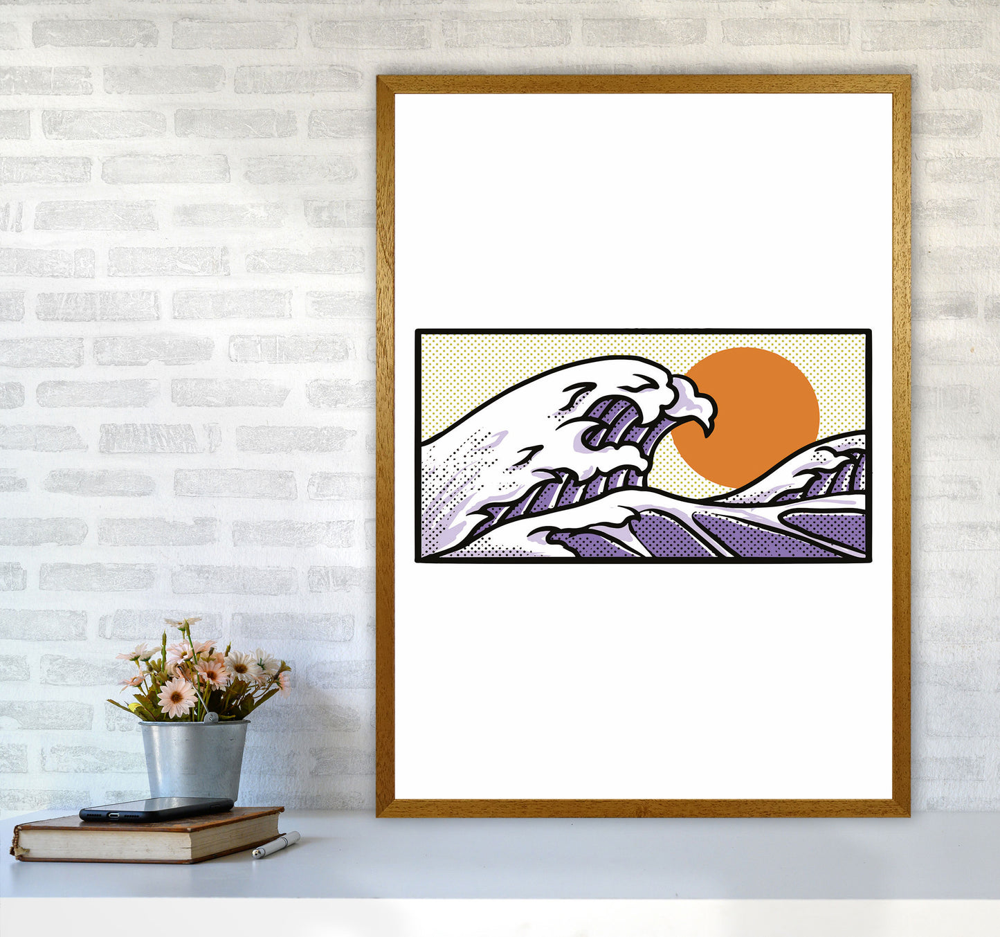 Japanese Wave Vibes Art Print by Jason Stanley A1 Print Only
