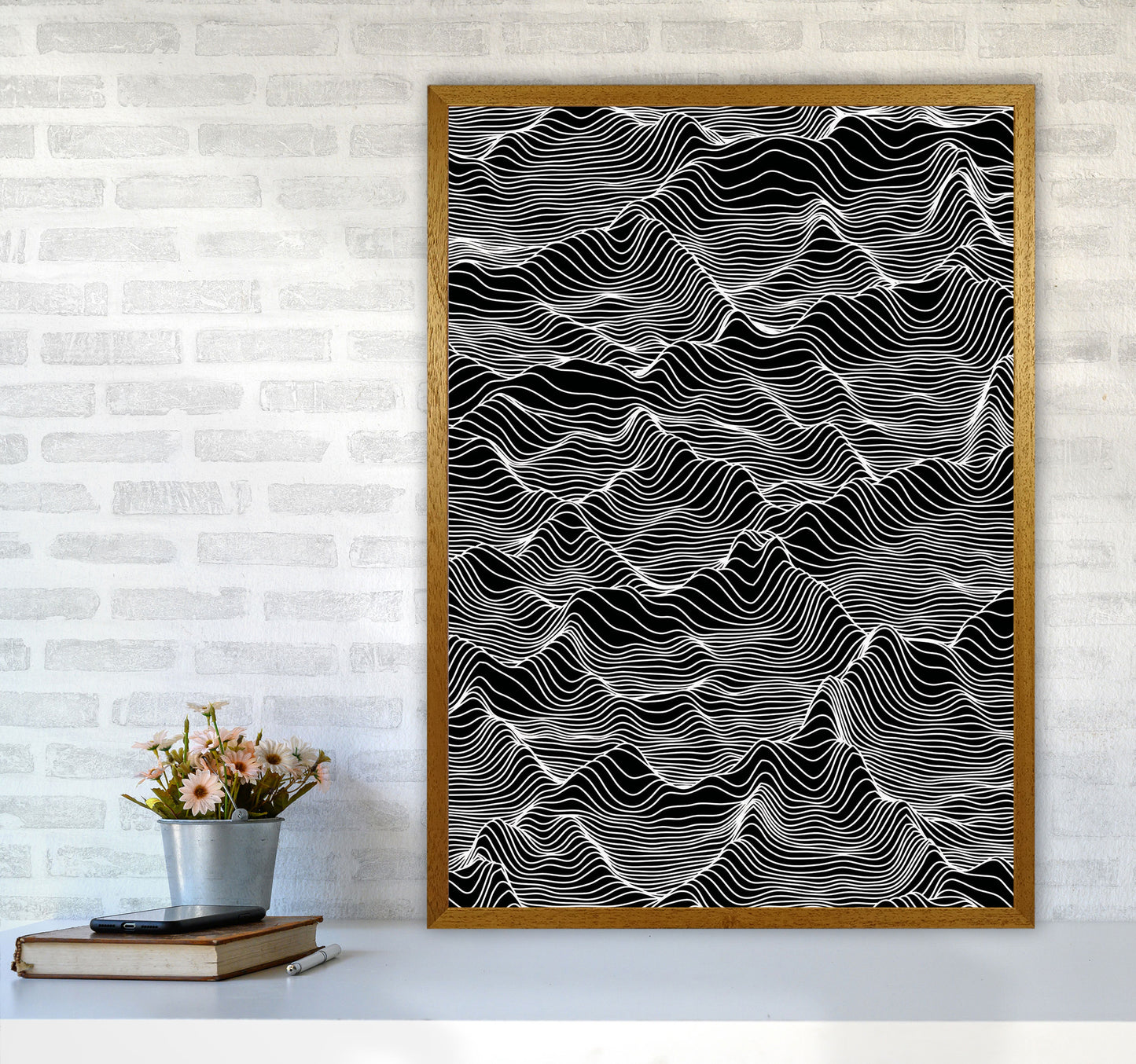 Abstract Mountains Art Print by Jason Stanley A1 Print Only
